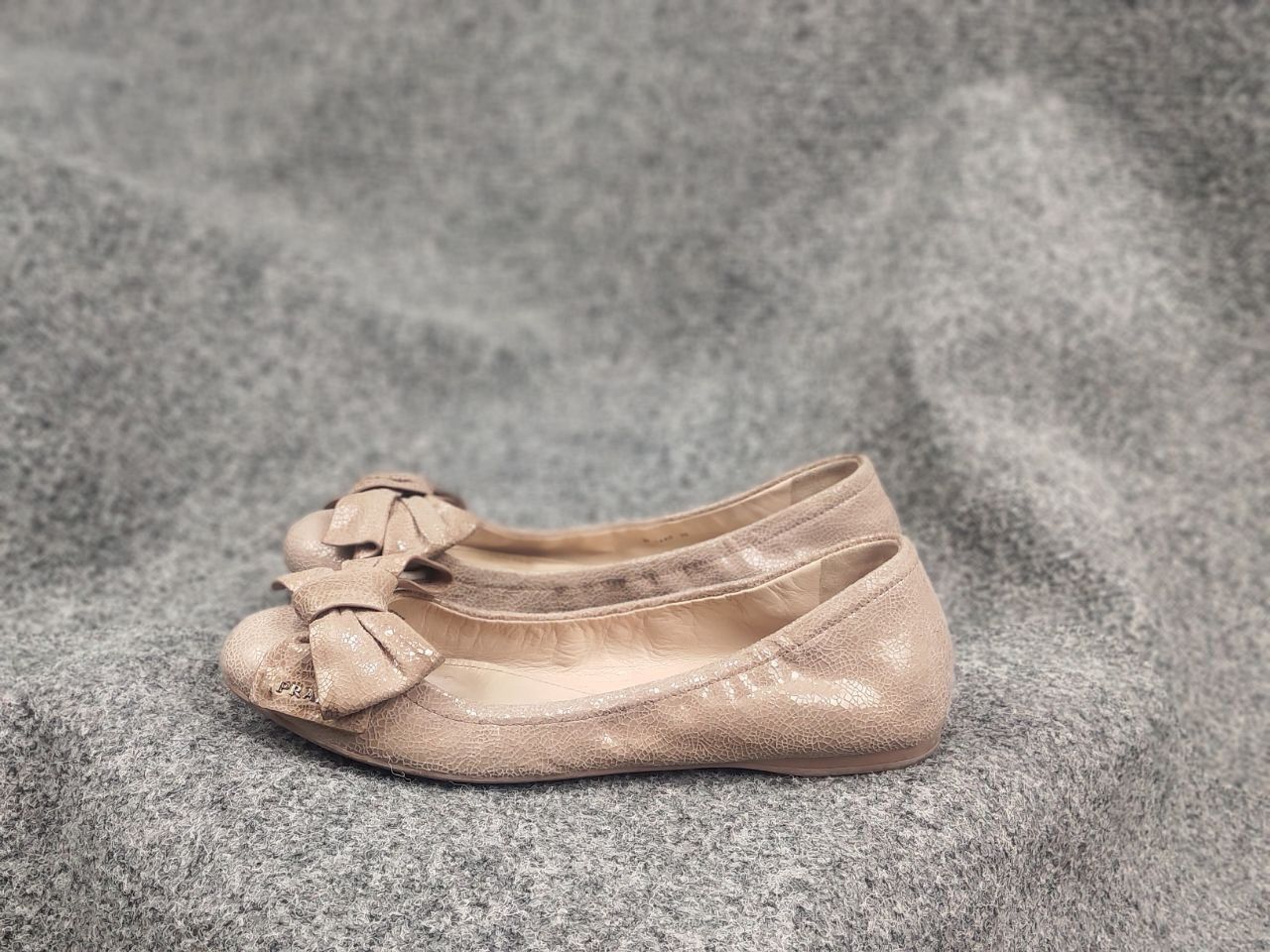 Prada Prada Vintage Logo Slip On bow Ballerina Ballet Flats Shoes Size US 9 / IT 39 - 13 Thumbnail