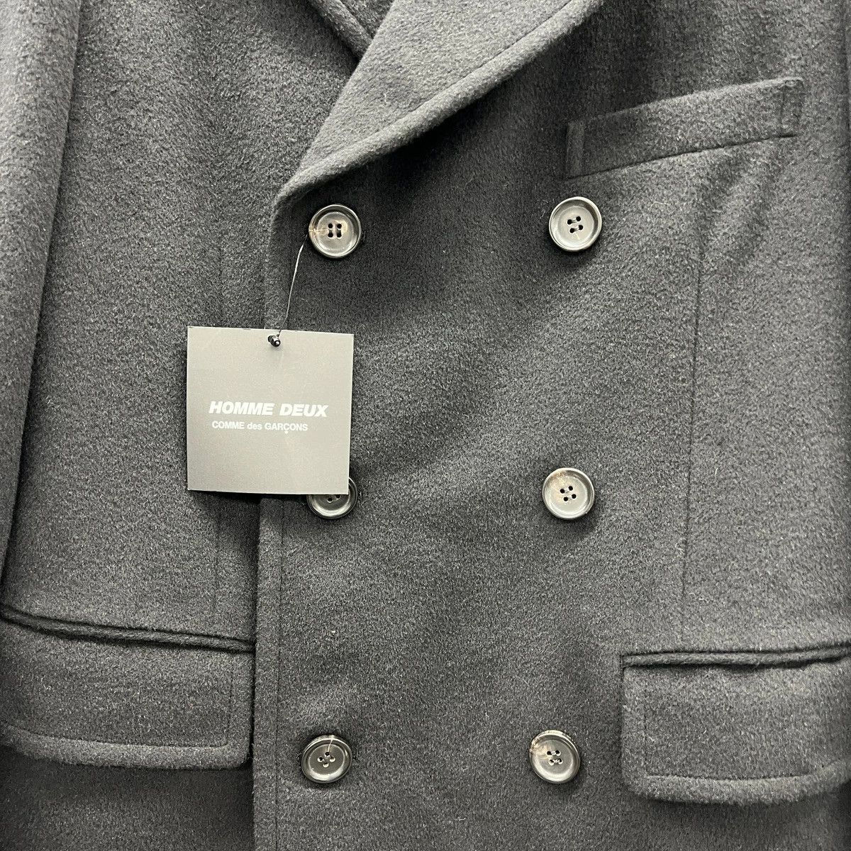 Comme des Garcons Homme Plus Coat Stand Collar Wool Cashmere Chester Size US S / EU 44-46 / 1 - 4 Thumbnail