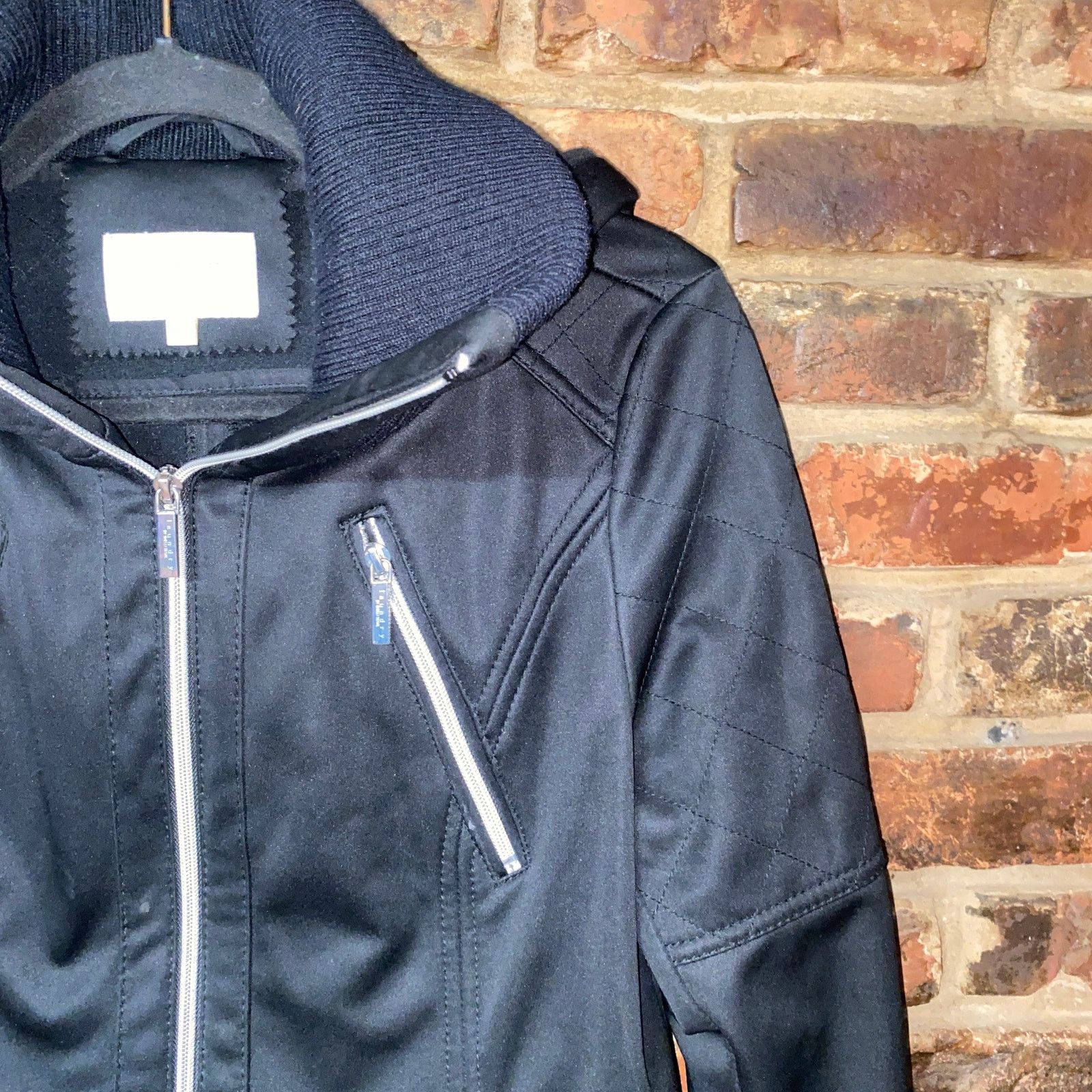 Laundry by Shelli Segal Laundry Shelli Segal Black Lightweight Softshell Jacket XS Size XS / US 0-2 / IT 36-38 - 3 Thumbnail