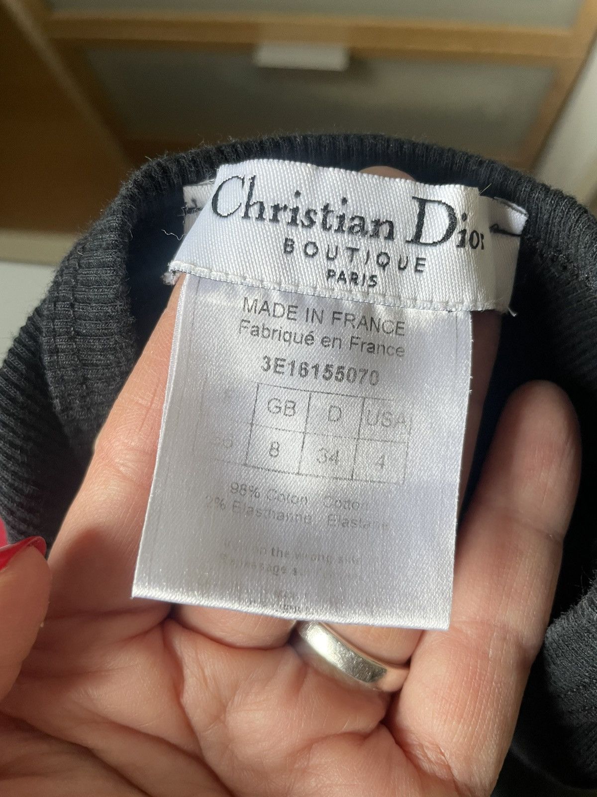 Dior CHRISTIAN DIOR TOP J’ADORE DIOR STRASS Size XS / US 0-2 / IT 36-38 - 6 Thumbnail
