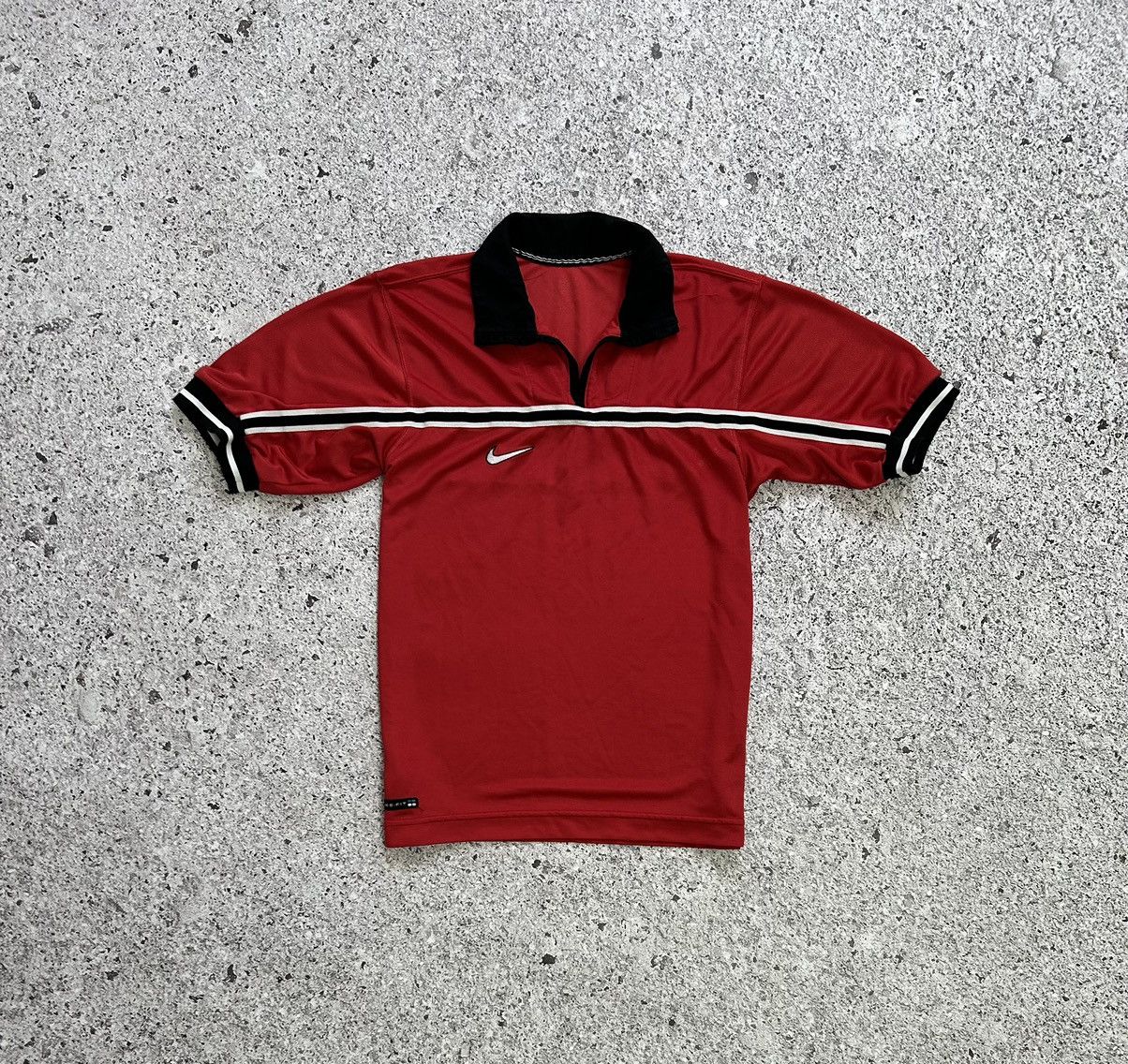 Nike × Vintage Vintage Nike Polo T-Shirt Team Town Logo Big 00s Size US S / EU 44-46 / 1 - 4 Thumbnail
