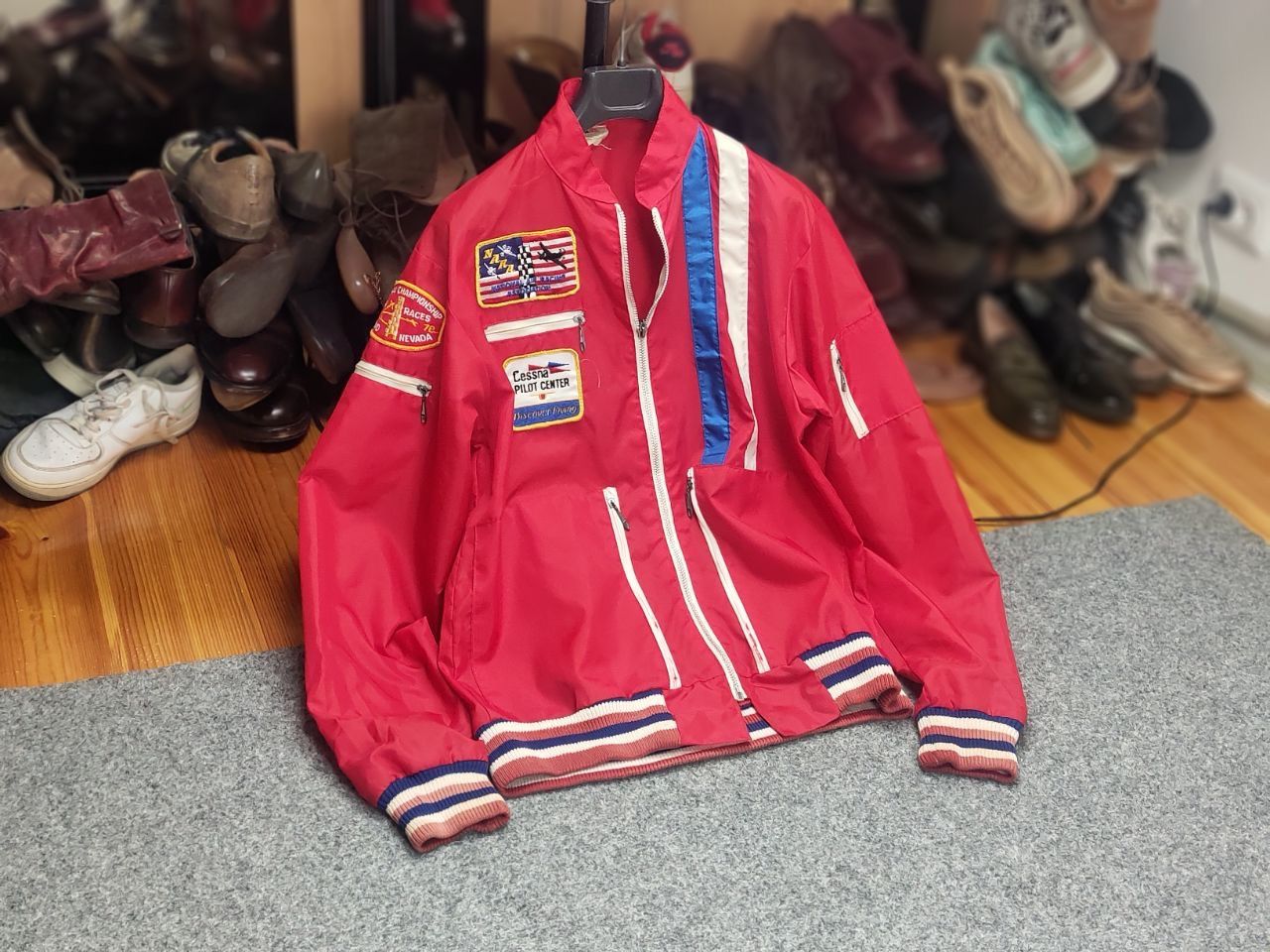 Vintage Vintage 70's National Air Force Cessna Pilot Center Jacket Size US S / EU 44-46 / 1 - 19 Thumbnail