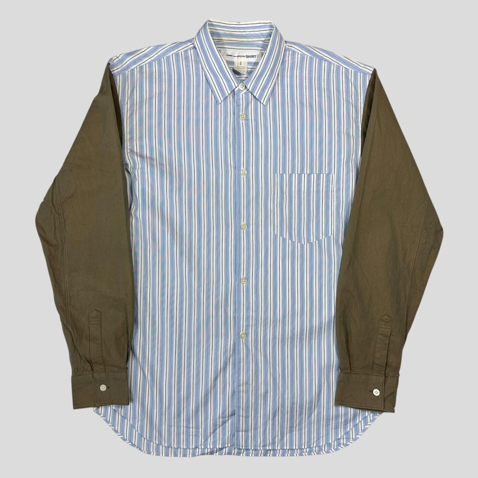 Comme des Garcons Comme Des Garçons SHIRT 00’s Striped Baby Blue Shirt - M Size US M / EU 48-50 / 2 - 1 Thumbnail