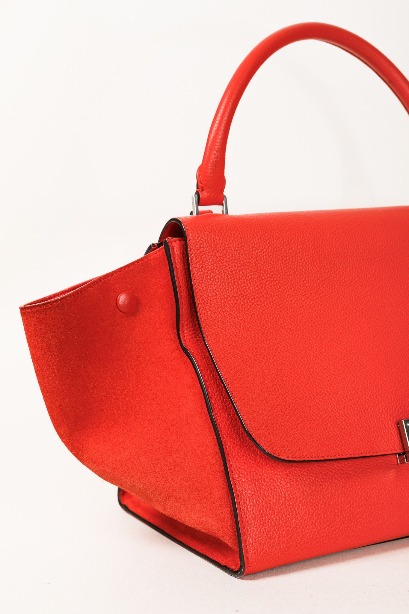 Celine Celine Trapeze Medium in Orange Leather and Suede Size ONE SIZE - 9 Thumbnail