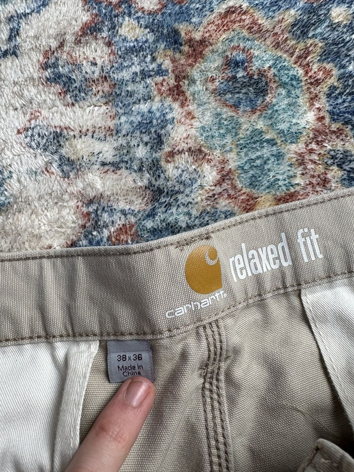 Carhartt Carhartt Cargo Workwear Pants Size 39 Size US 39 - 4 Thumbnail