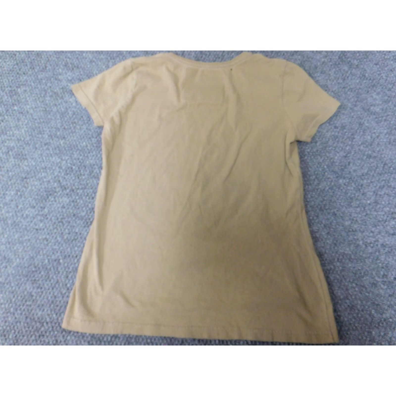 Vintage Clueless Womens Shirt S Beige Short Sleeve Round Neck Pullover Cotton Polyester T-Shirt Casual Vintage? No Size S / US 4 / IT 40 - 6 Thumbnail