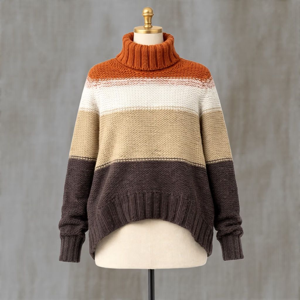 Michael Kors michael michael kors Cable Knit Sweater Turtle Kneck Crop Top Ombré Size Medium Size M / US 6-8 / IT 42-44 - 1 Thumbnail