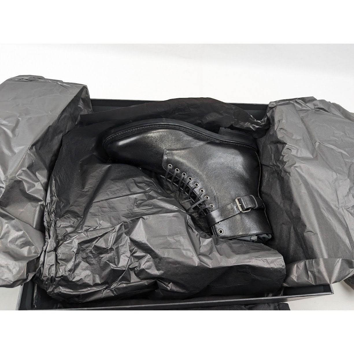 Saint Laurent Paris o1rshd1 Army 20 Buckle Boots in Nero Size US 8 / EU 41 - 19 Thumbnail