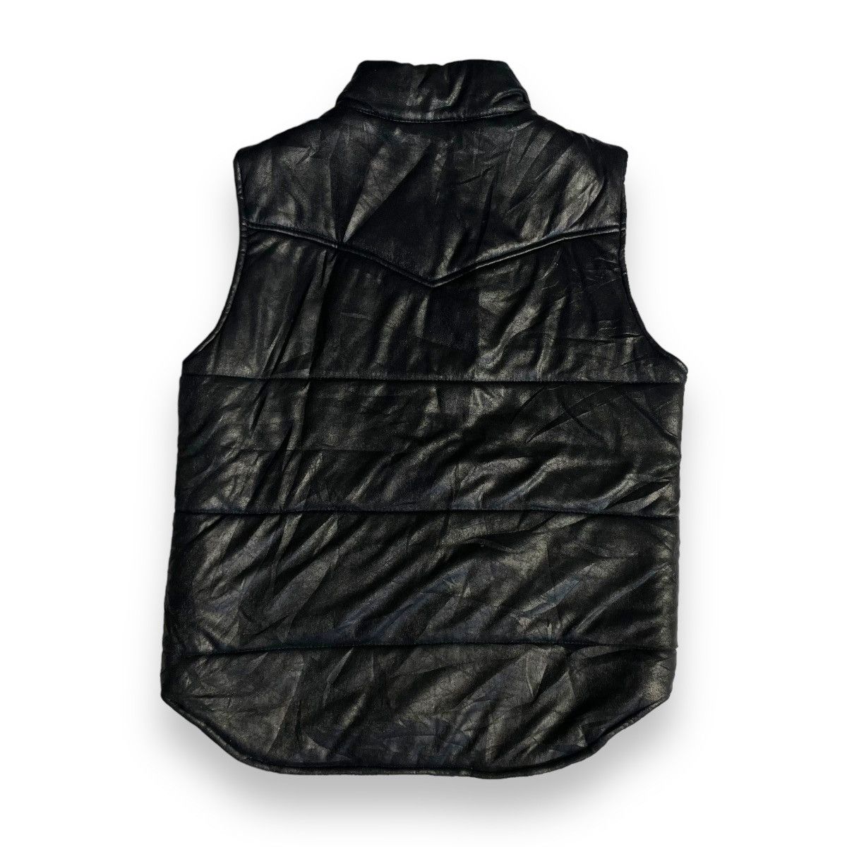If Six Was Nine × Japanese Brand × Journal Standard 🇯🇵 JOURNAL STANDARD LEATHER PUFFER VEST Size US S / EU 44-46 / 1 - 2 Thumbnail