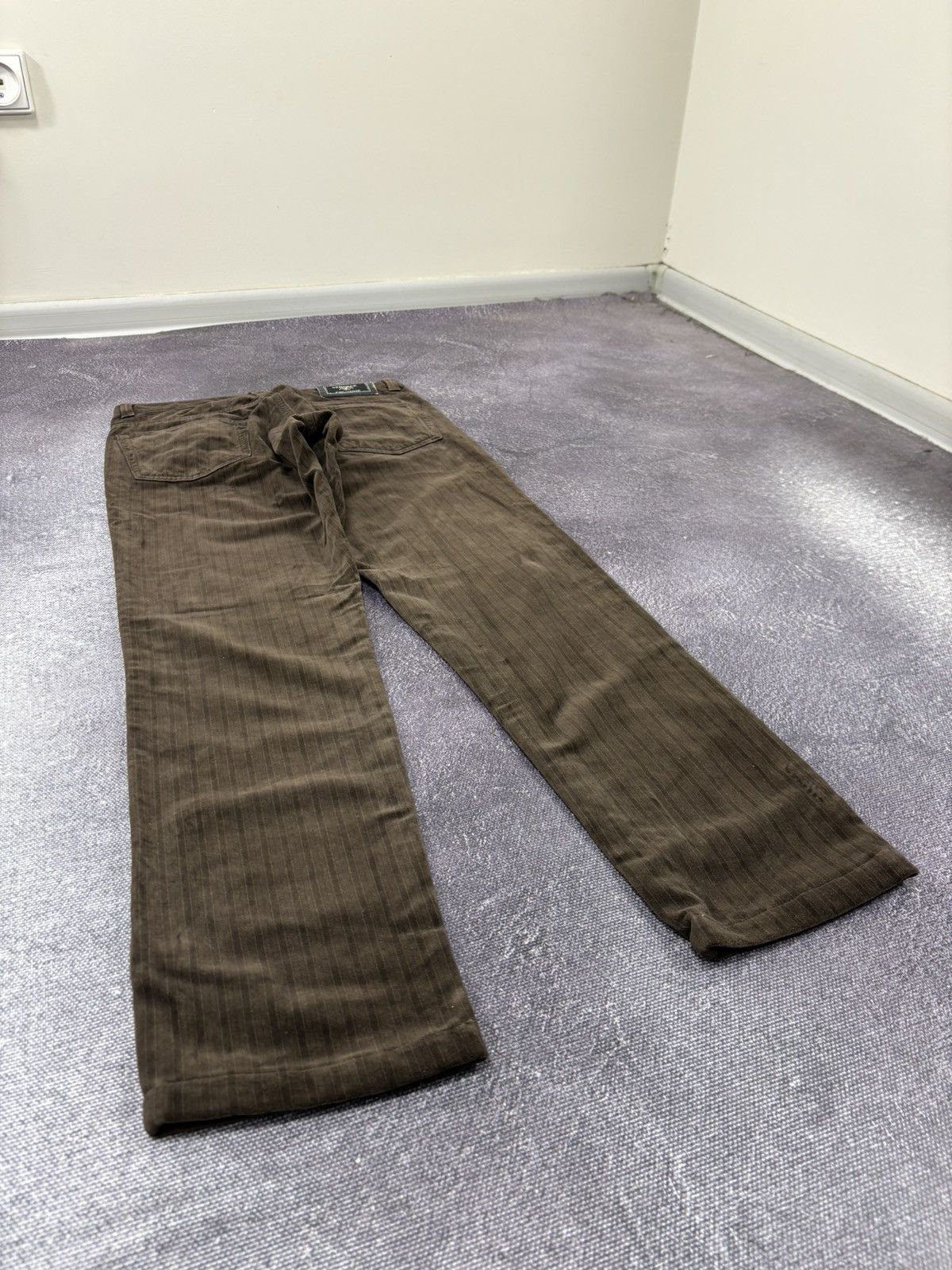 Versace Vintage Versace Jeans Couture Velvet Striped Luxury Pants Size US 32 / EU 48 - 4 Thumbnail