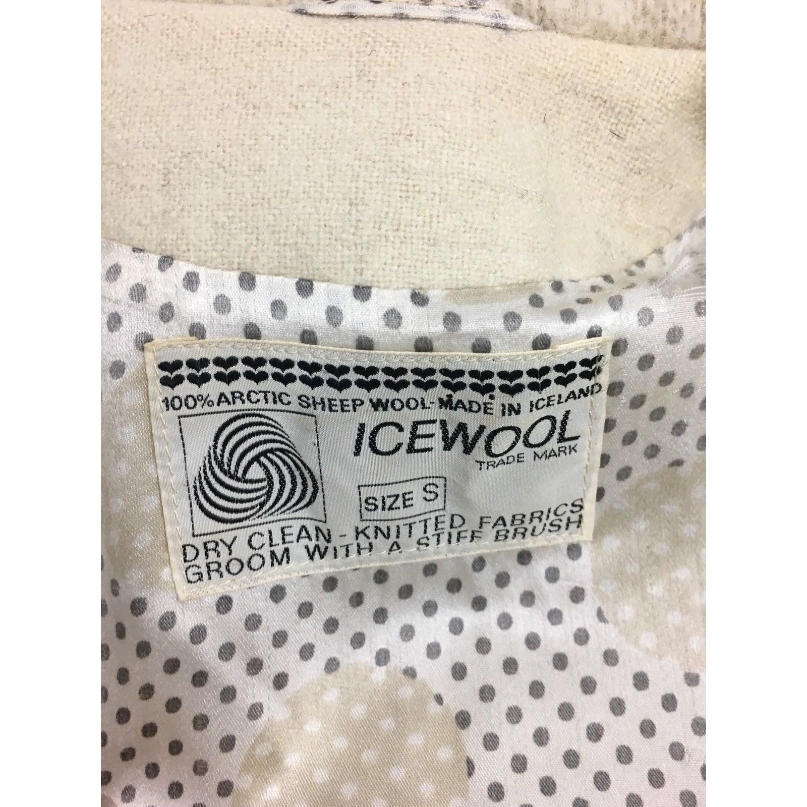 Other Vtg Icewool NORDIC Icelandic FairIsle Arctic Sheep Wool Coat Size S / US 4 / IT 40 - 9 Thumbnail