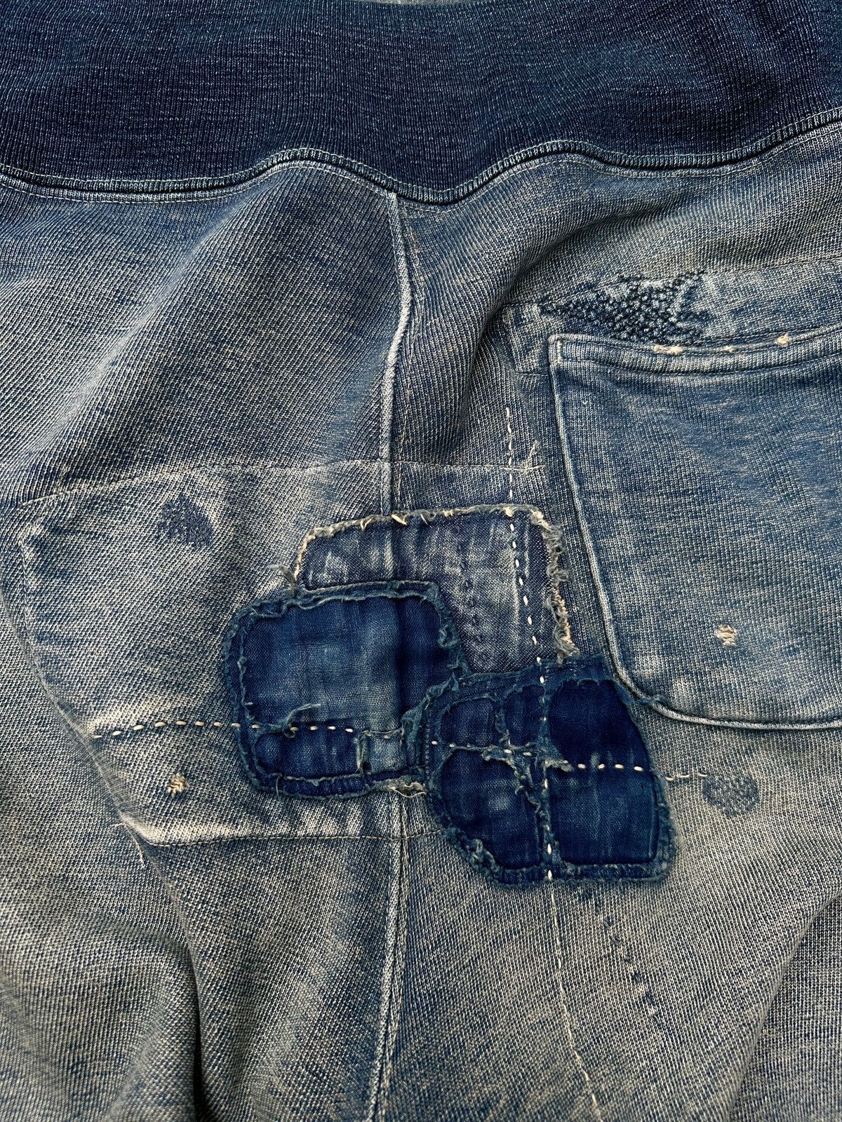 Kapital × Kapital Kountry Kapital Crash Denim Old man and the sea Boro Sweatpants Size US 33 - 6 Thumbnail