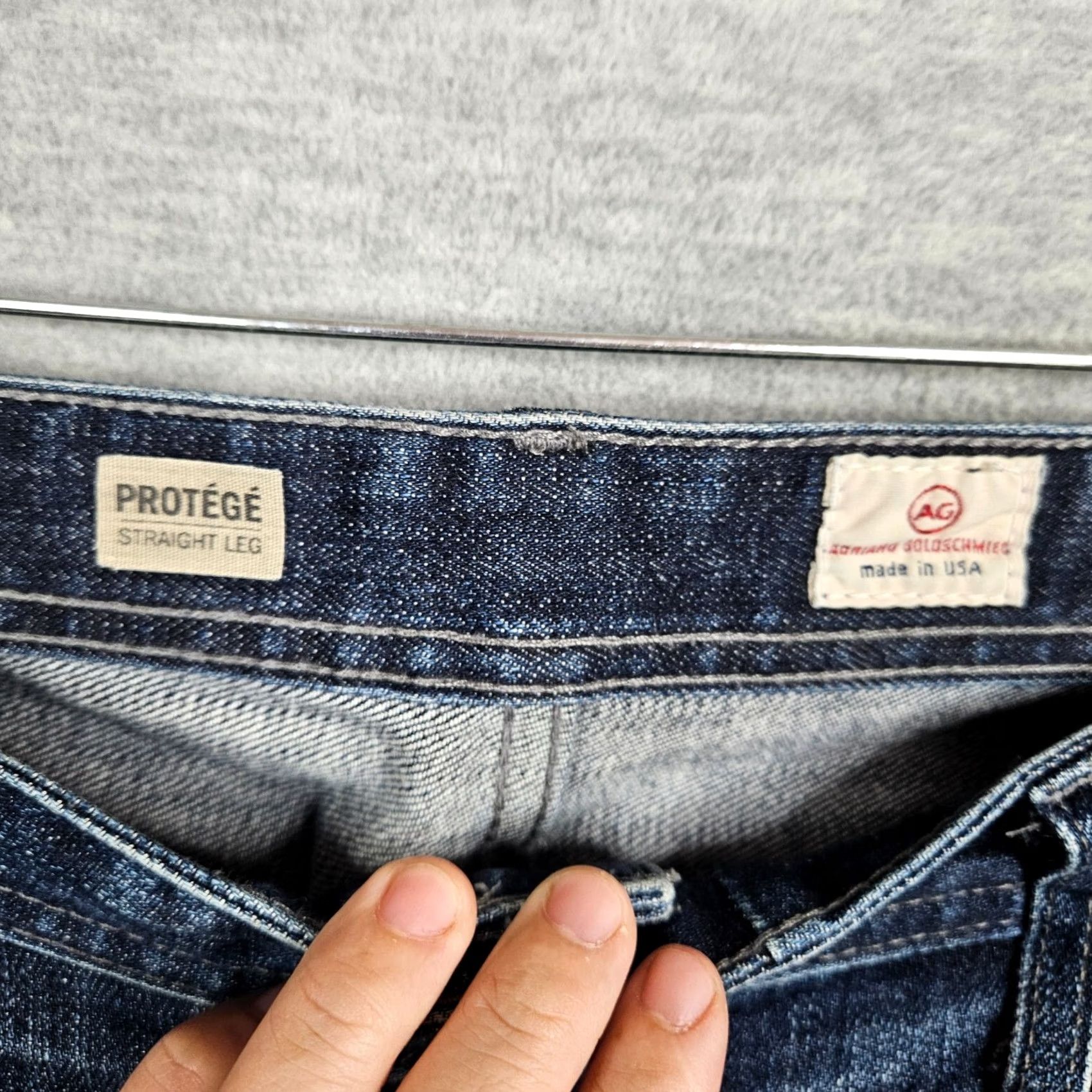 Vintage AG Adriano Goldschmied Jeans Five Pockets Straight Leg Jeans Size 36 Blue Denim Regular Rise 5-Pocket Mens Made in USA Size US 36 / EU 52 - 3 Thumbnail
