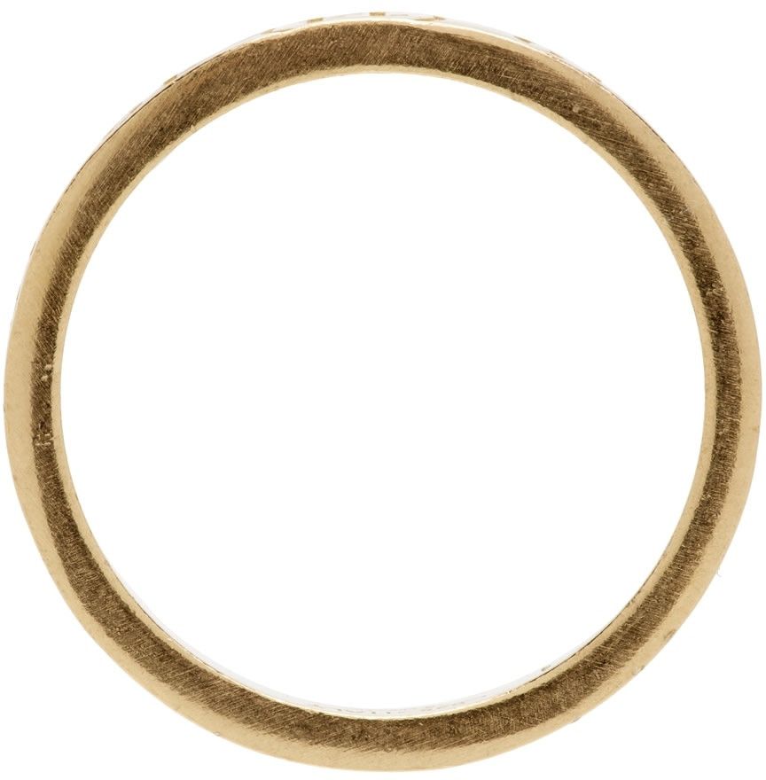 Maison Margiela 🔥[SALE]🔥 Maison Margiela Gold Slim Numbers Logo Ring Size ONE SIZE - 6 Thumbnail