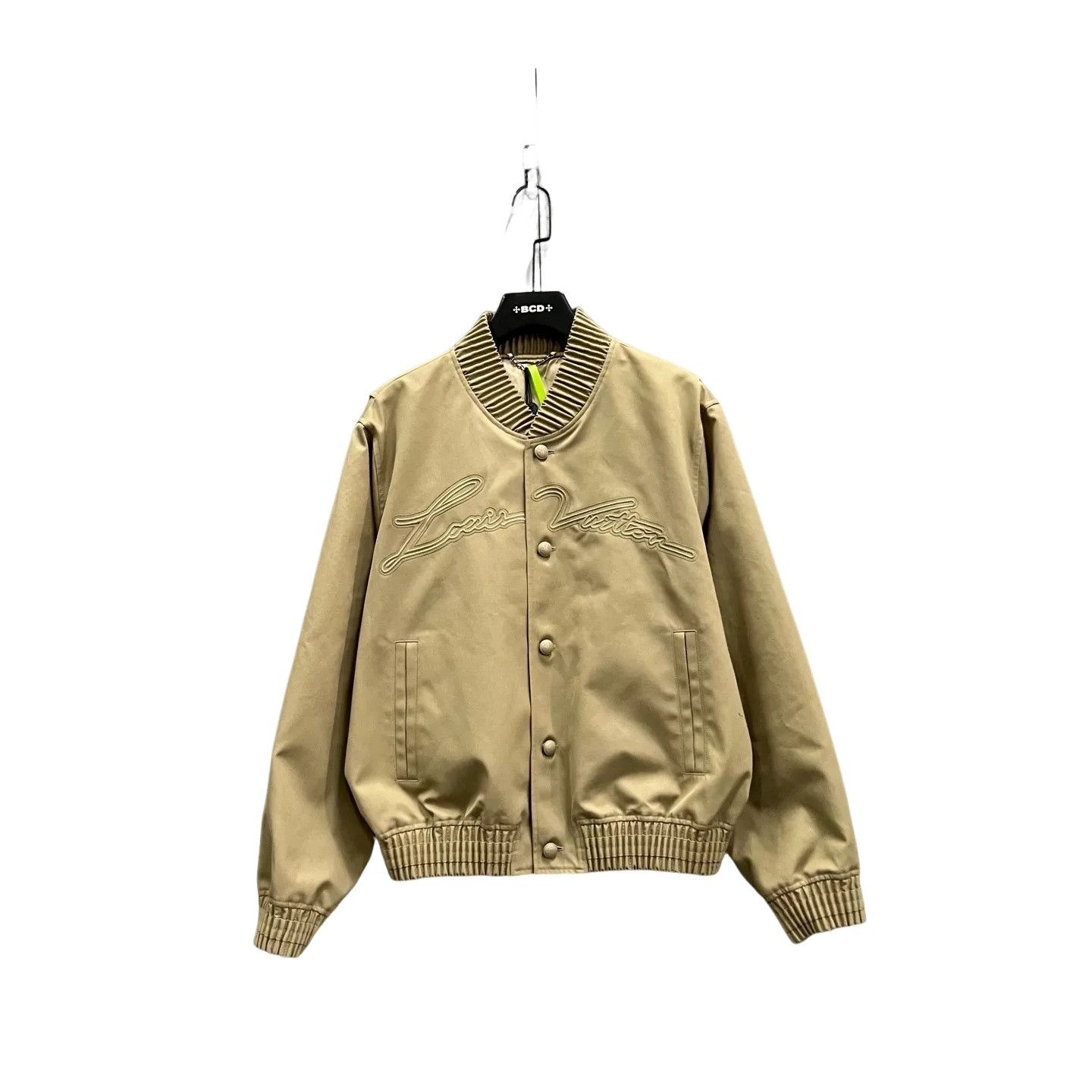 Louis Vuitton Louis Vuitton Beige Embroidered Logo Bomber Jacket 48 Size US M / EU 48-50 / 2 - 1 Thumbnail