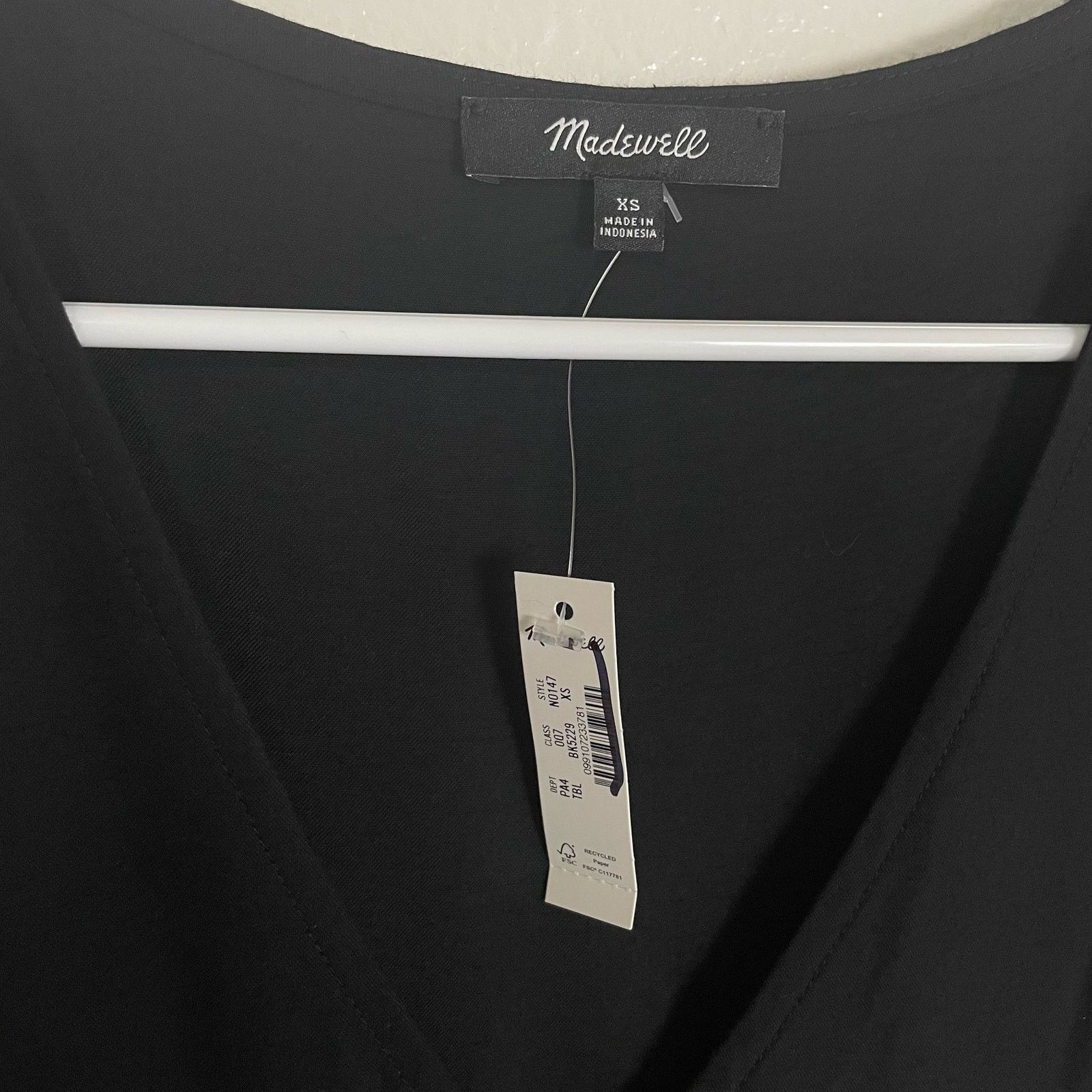 Madewell Madewell V Neck Empire Flowy Chic Midi Dress US Women's XS Size XS / US 0-2 / IT 36-38 - 3 Thumbnail