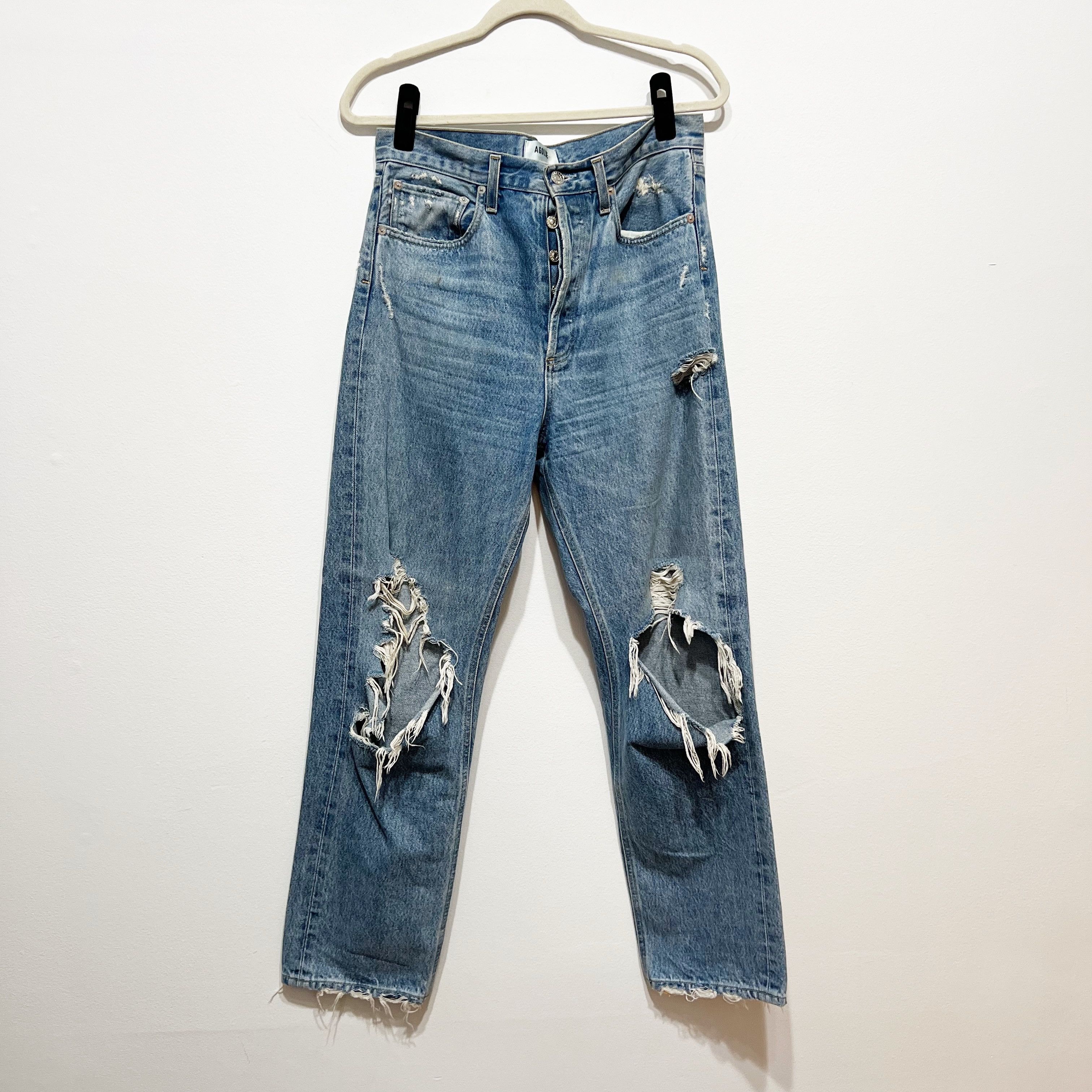 Agolde Agolde Women's 90s Mid Rise Loose Fit Size 27" / US 4 / IT 40 - 1 Thumbnail