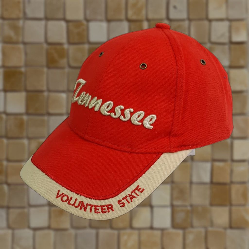 Vintage VTG Tennessee Volunteer Hat Adjustable Red Baseball Cap TN Retro USA Cotton Twill Men Baseball Cap Embroidered Adjustable Vintage Hat Mens TN Red** Size ONE SIZE - 1 Thumbnail