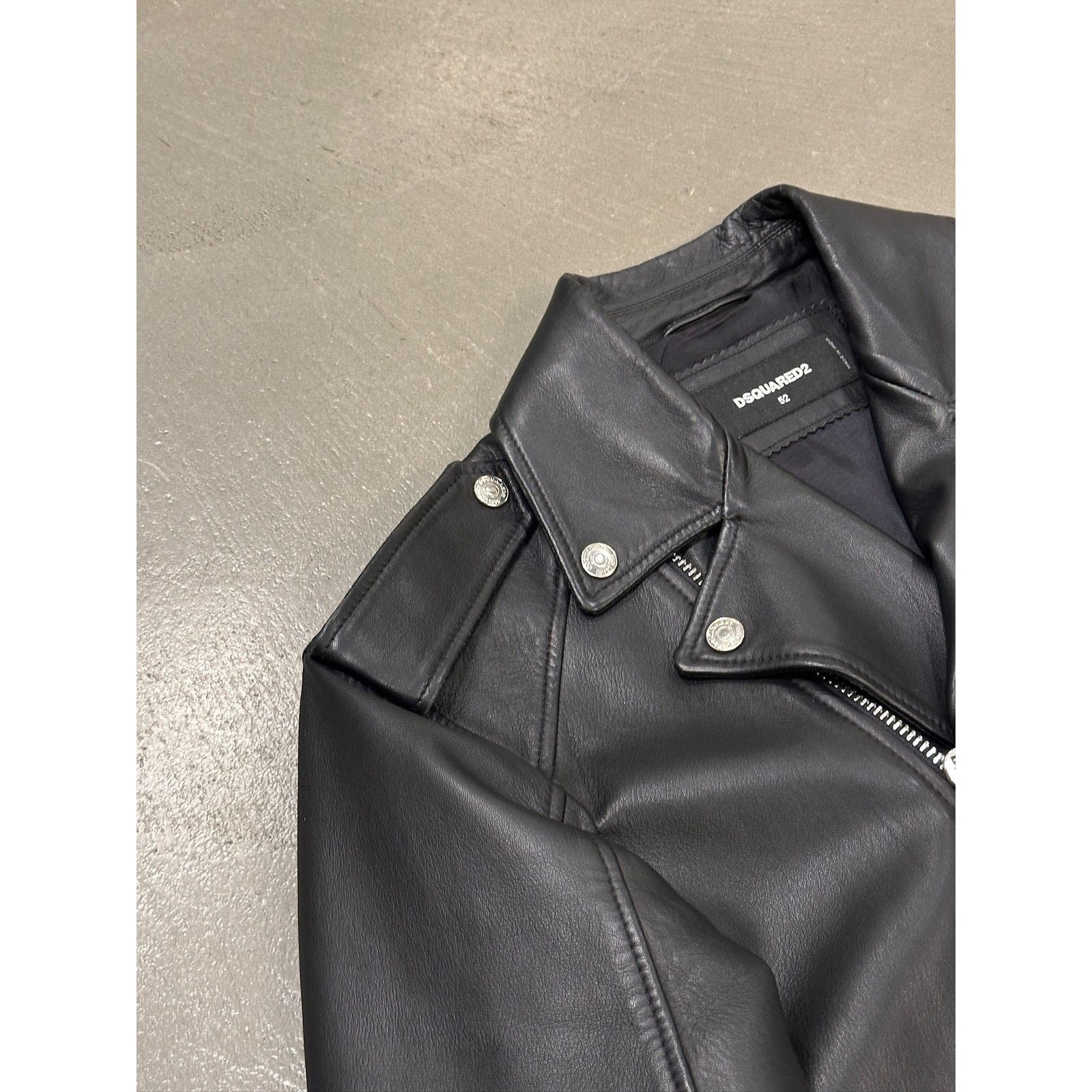Dsquared2 2020s Dsquared2 biker leather jacket Size US L / EU 52-54 / 3 - 9 Thumbnail