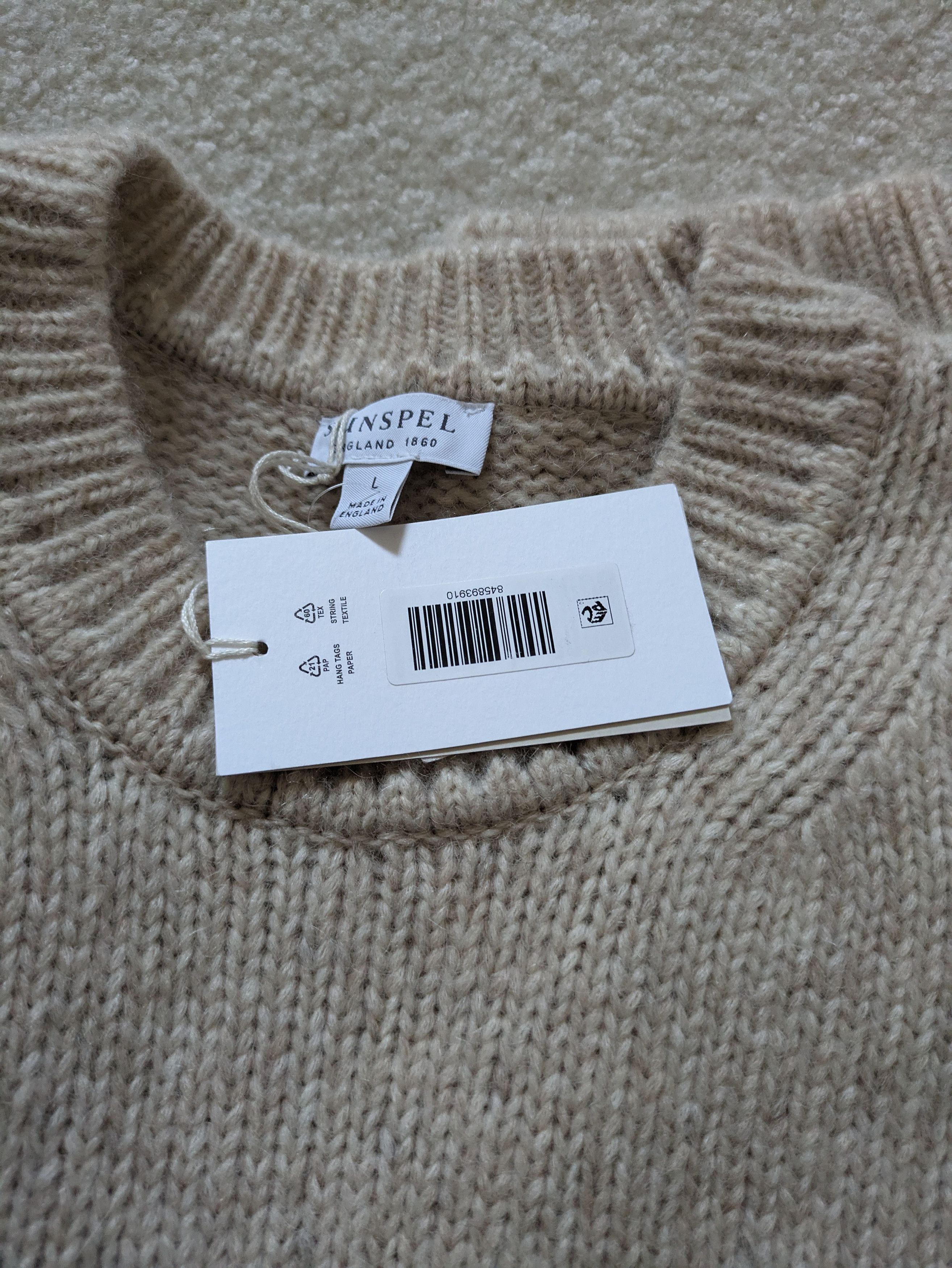 Sunspel Alpaca Blend Knit Jumper Size US L / EU 52-54 / 3 - 2 Thumbnail