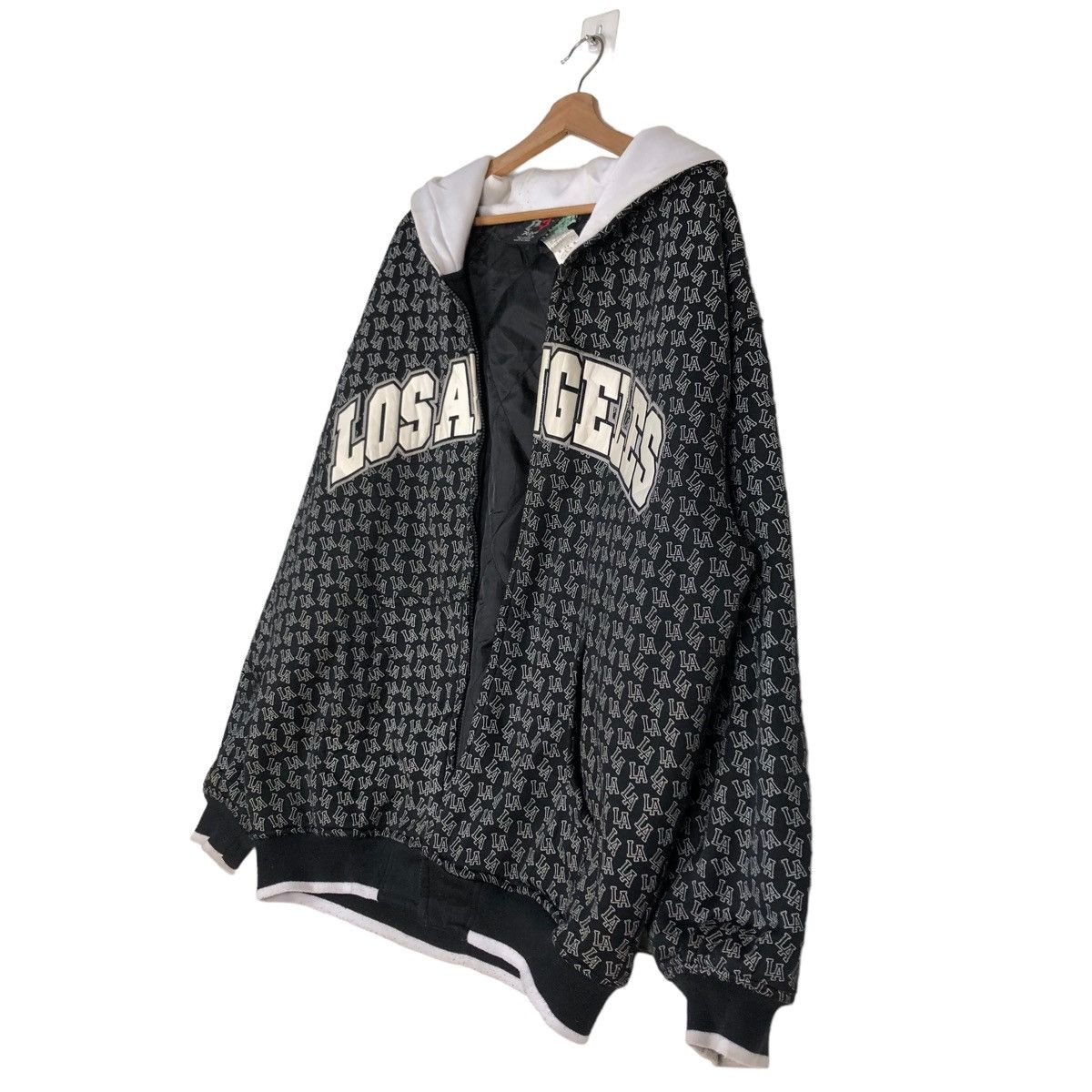 Japanese Brand × Vintage 🔥VINTAGE HOODIE JACKET LOS ANGELES FULL PRINT Size US L / EU 52-54 / 3 - 2 Thumbnail