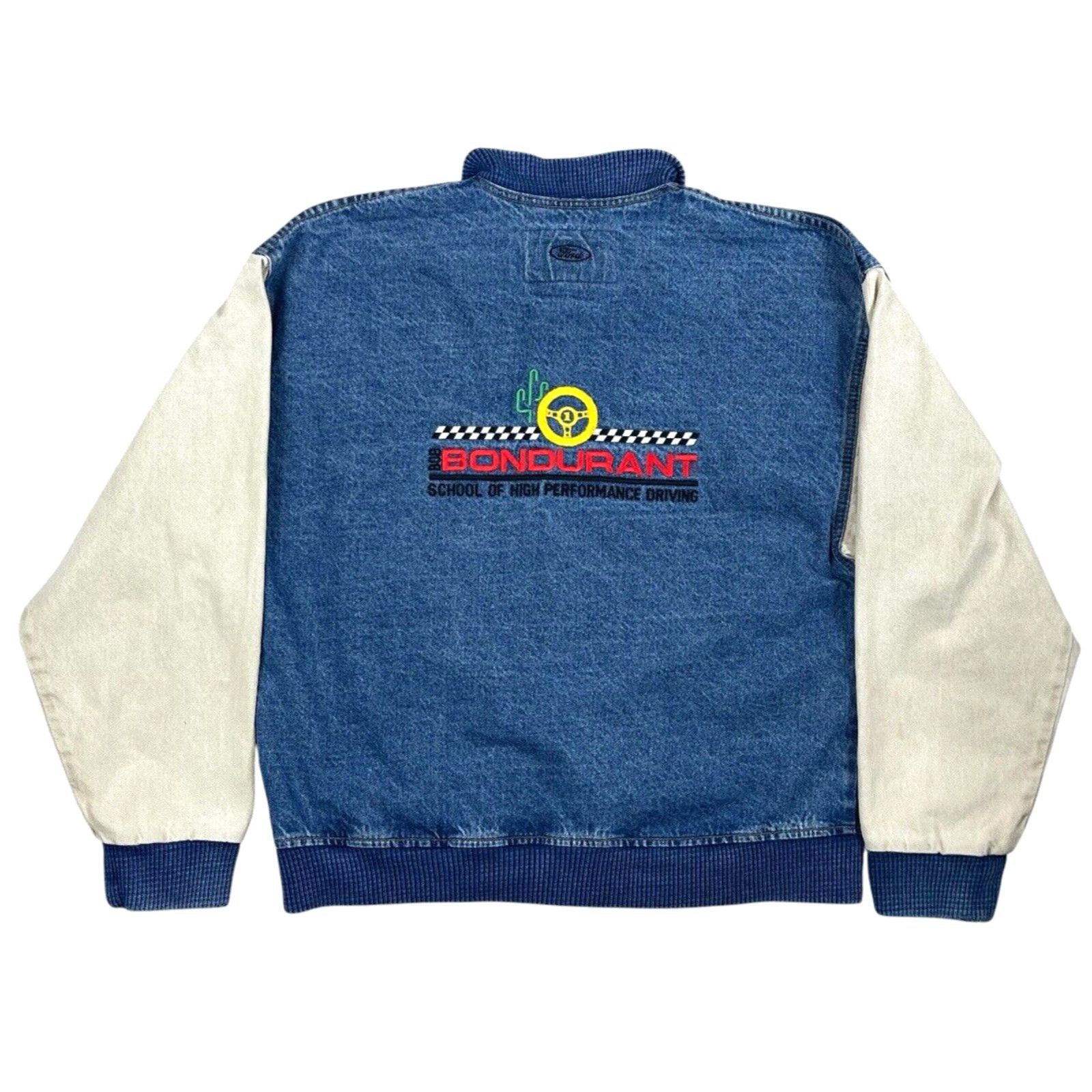 Other Vtg 90s Bob Bondurant Signature Series Varsity Racing Jacket Size US M / EU 48-50 / 2 - 18 Thumbnail