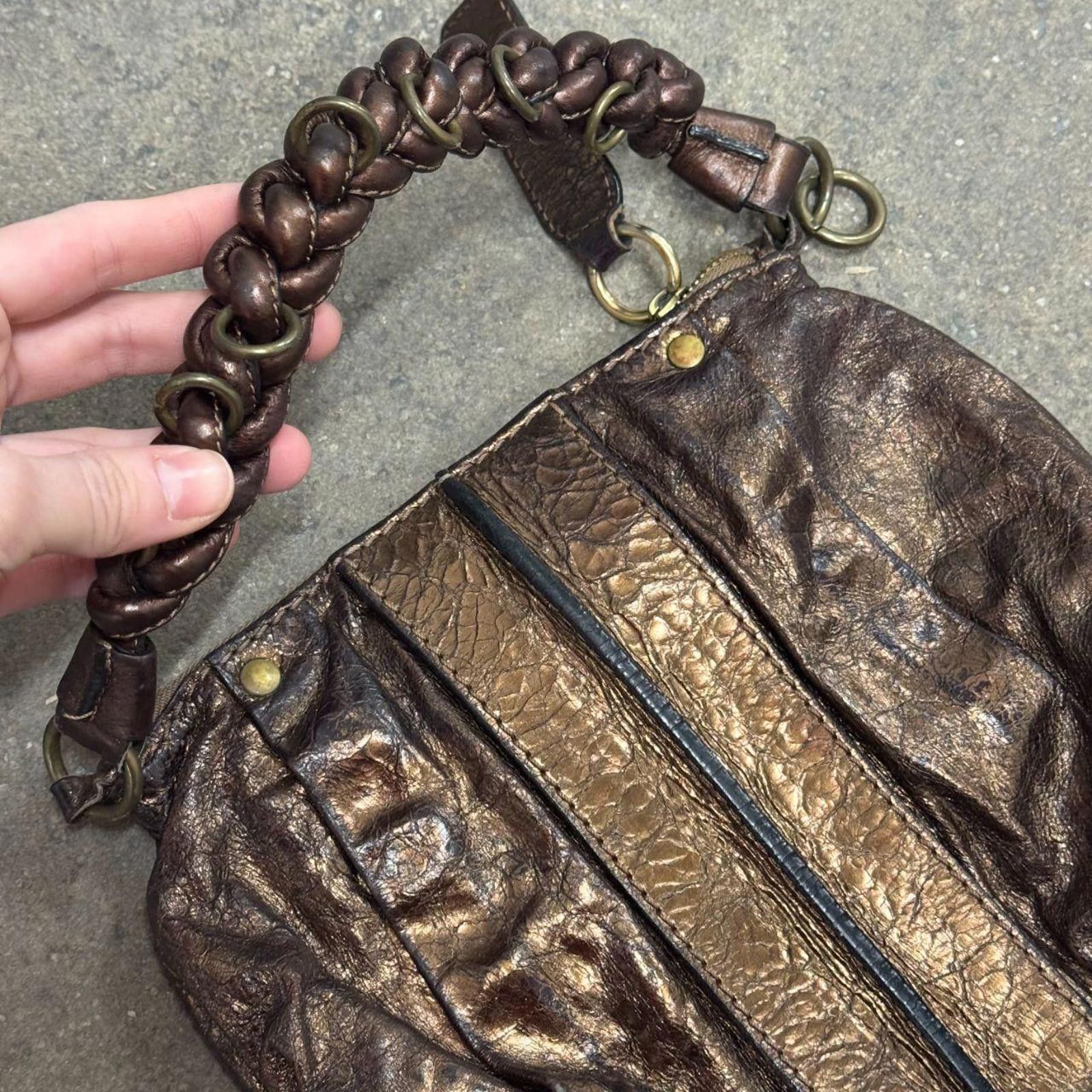 chloma RARE Vintage Chloé Leather Bag - Metallic Bronze Y2K Size ONE SIZE - 6 Thumbnail