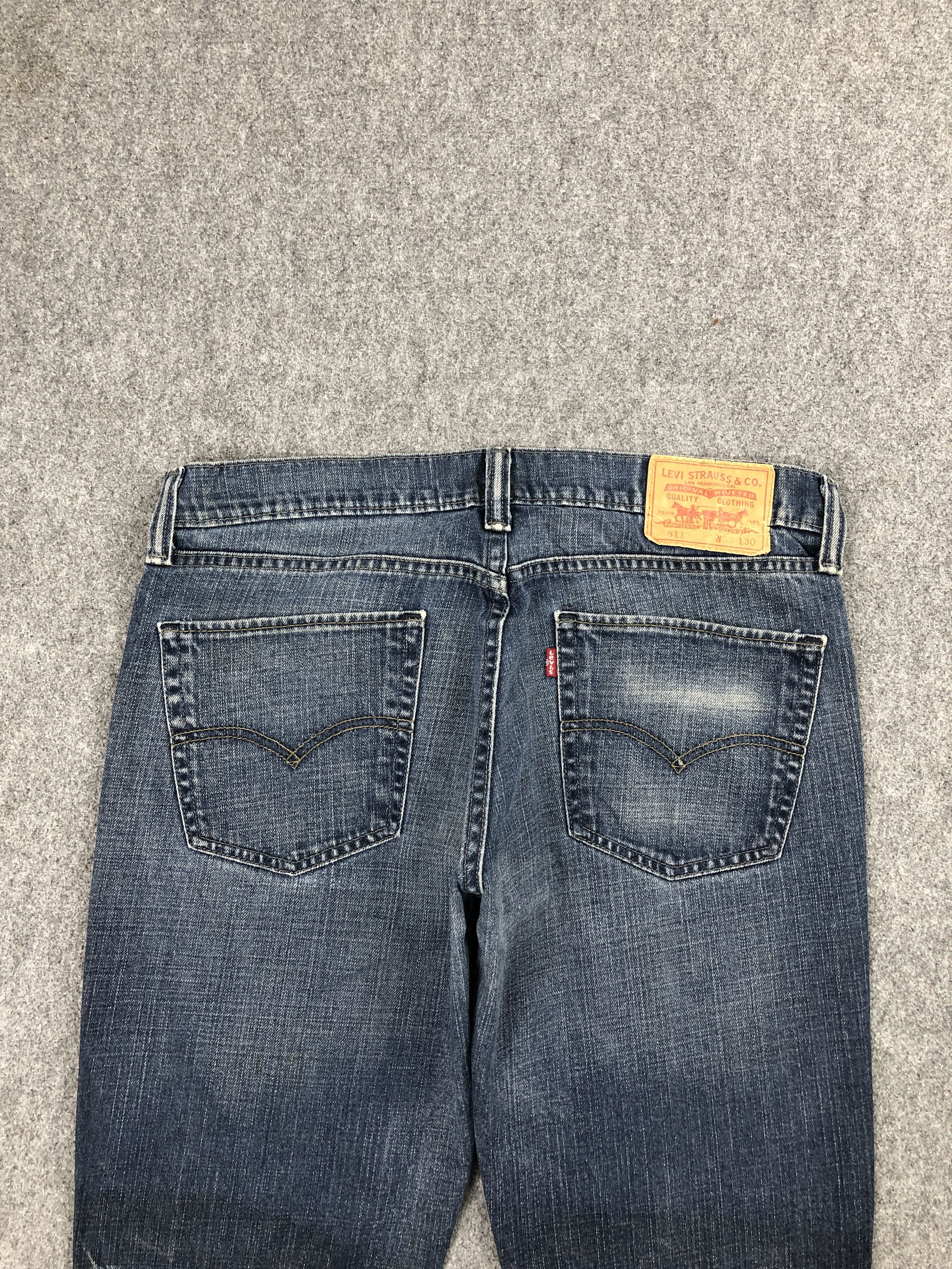 Levi's Distressed Vintage Levis 511 Blue Jeans DP2445 Size US 33 - 4 Thumbnail