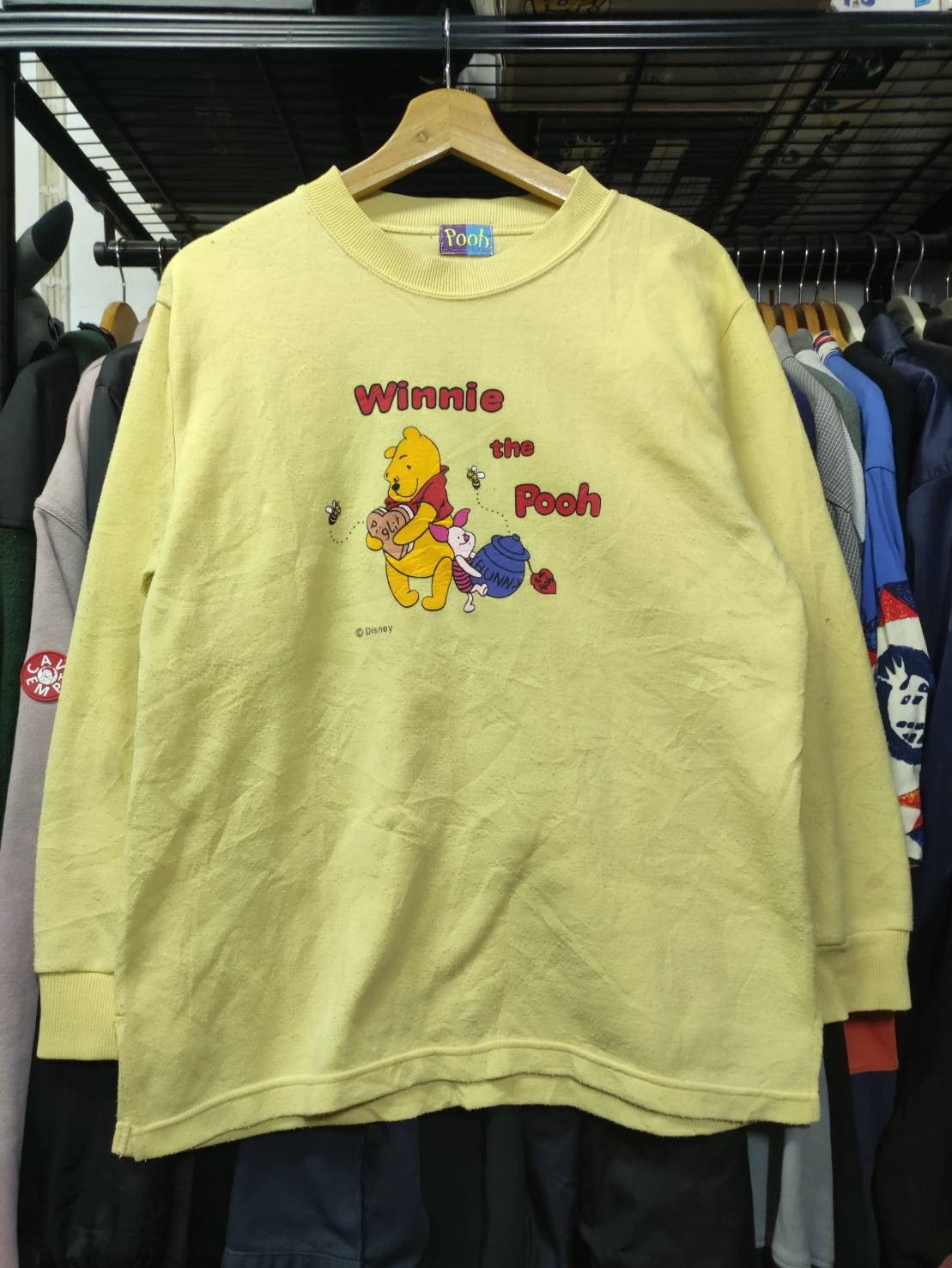 Disney Vtg 00's Winnie The Pooh Disney Sweaters Size US M / EU 48-50 / 2 - 2 Thumbnail