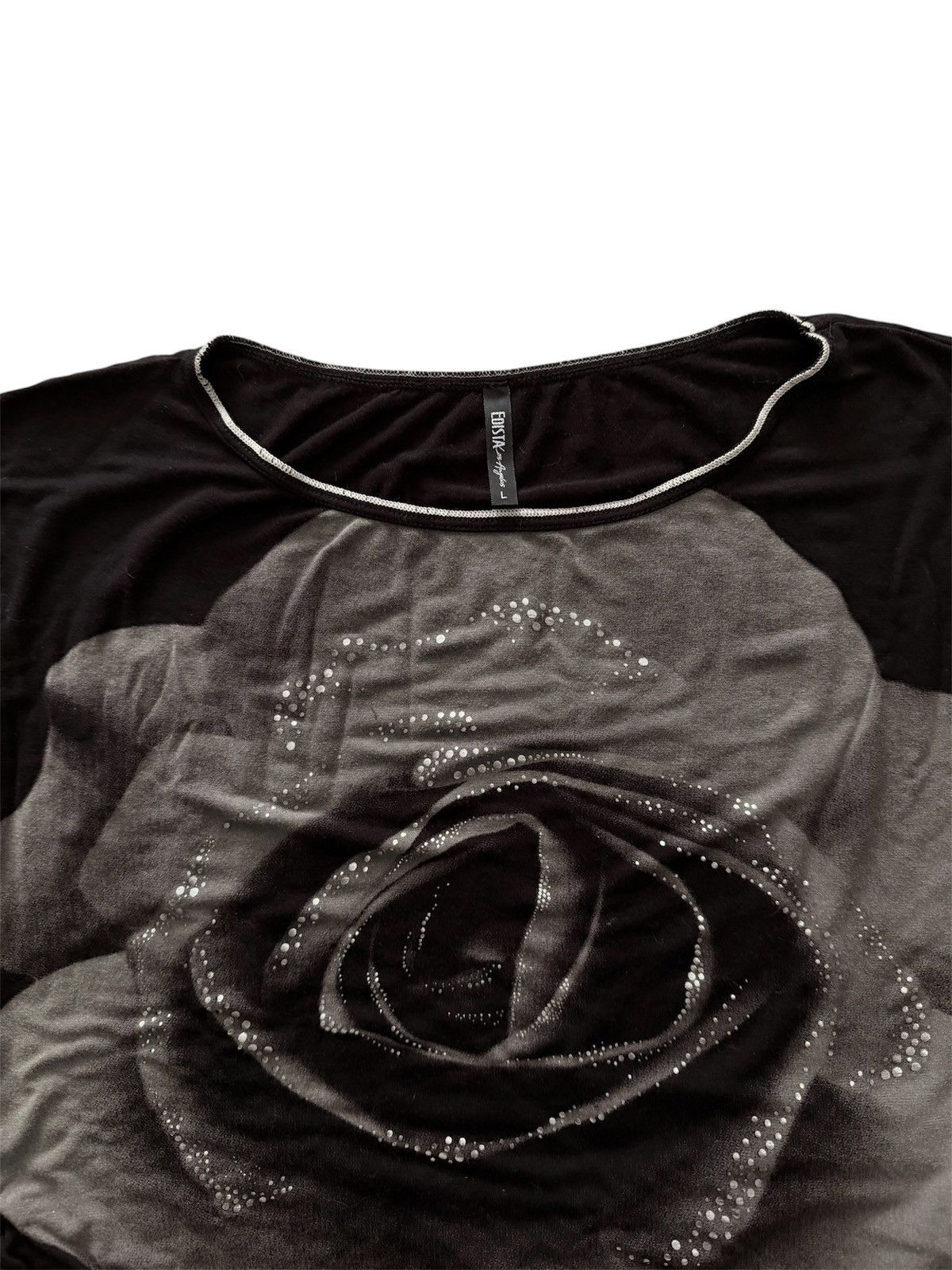 Vintage Y2K Rose Graphic Top Size L / US 10 / IT 46 - 3 Thumbnail