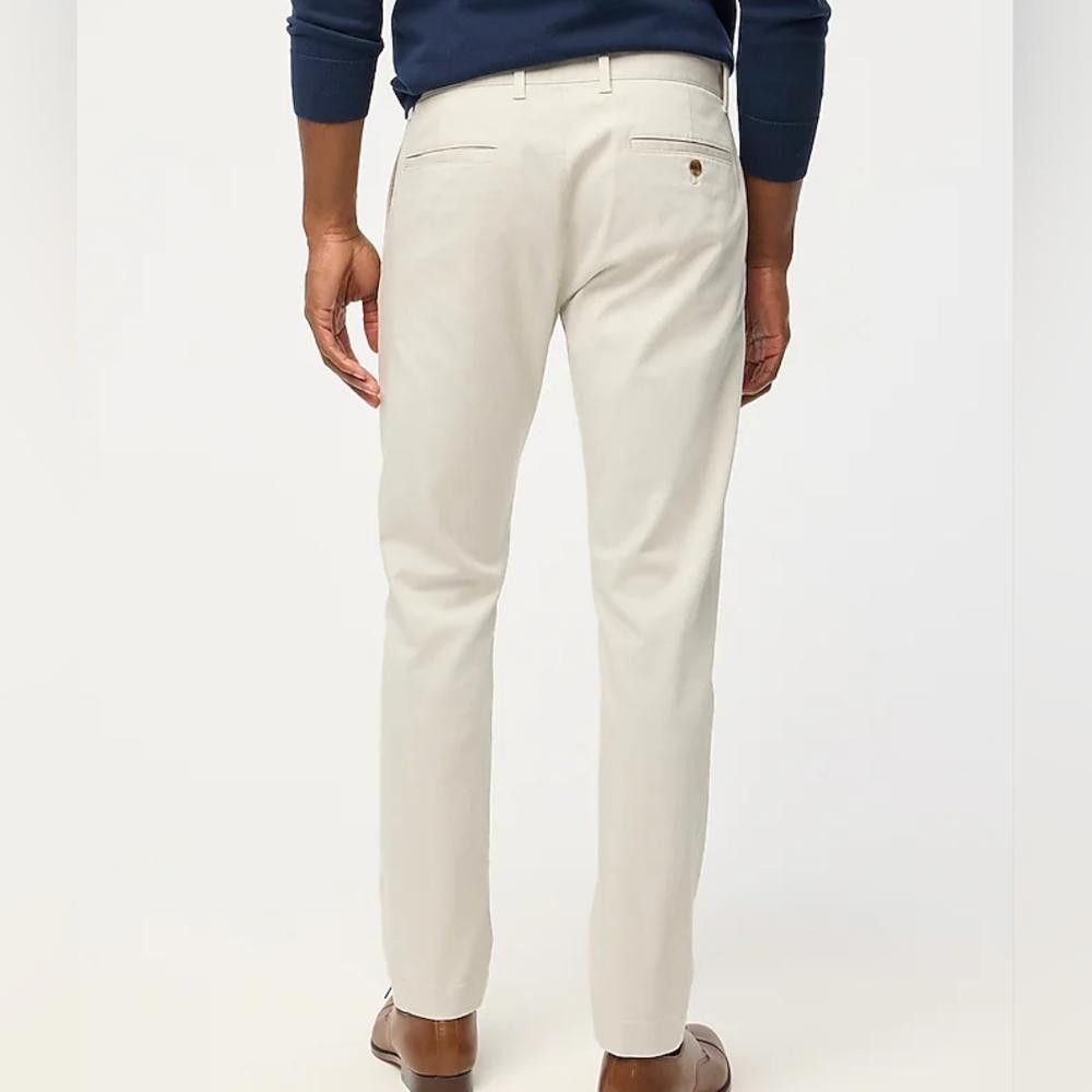 J.Crew J Crew Slim Fit Flex Chino Pant in White Size US 34 / EU 50 - 10 Thumbnail