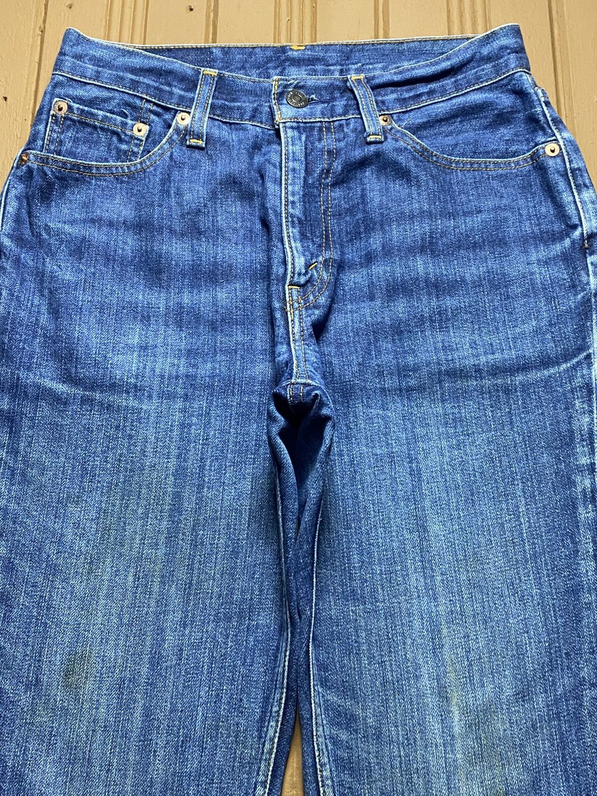 Levi's Vintage Clothing Vintage Levis 517 90’s Japan Blue Wash Flare Jeans Size US 28 / EU 44 - 3 Thumbnail