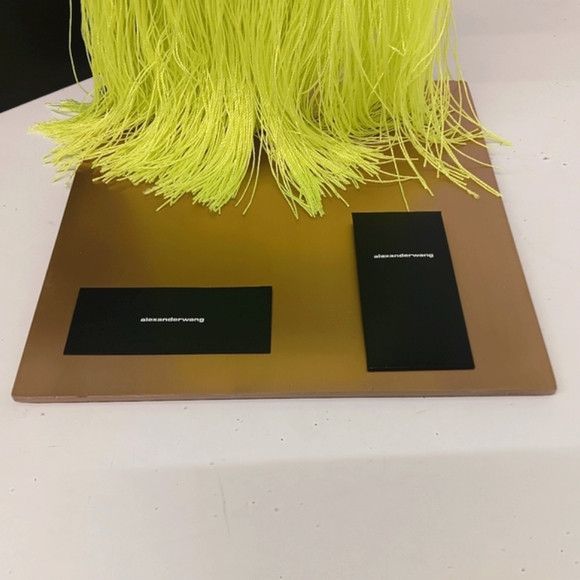 Alexander Wang Alexander Wang Satin Crystal Fringe Shoulder Bag - Neon Size ONE SIZE - 14 Thumbnail