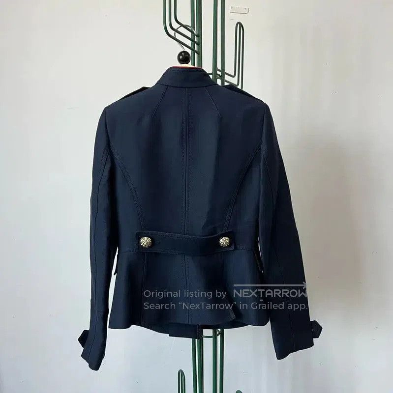 Burberry Burberry Women's Navy Wool Logo Jacket. Size S / US 4 / IT 40 - 3 Thumbnail