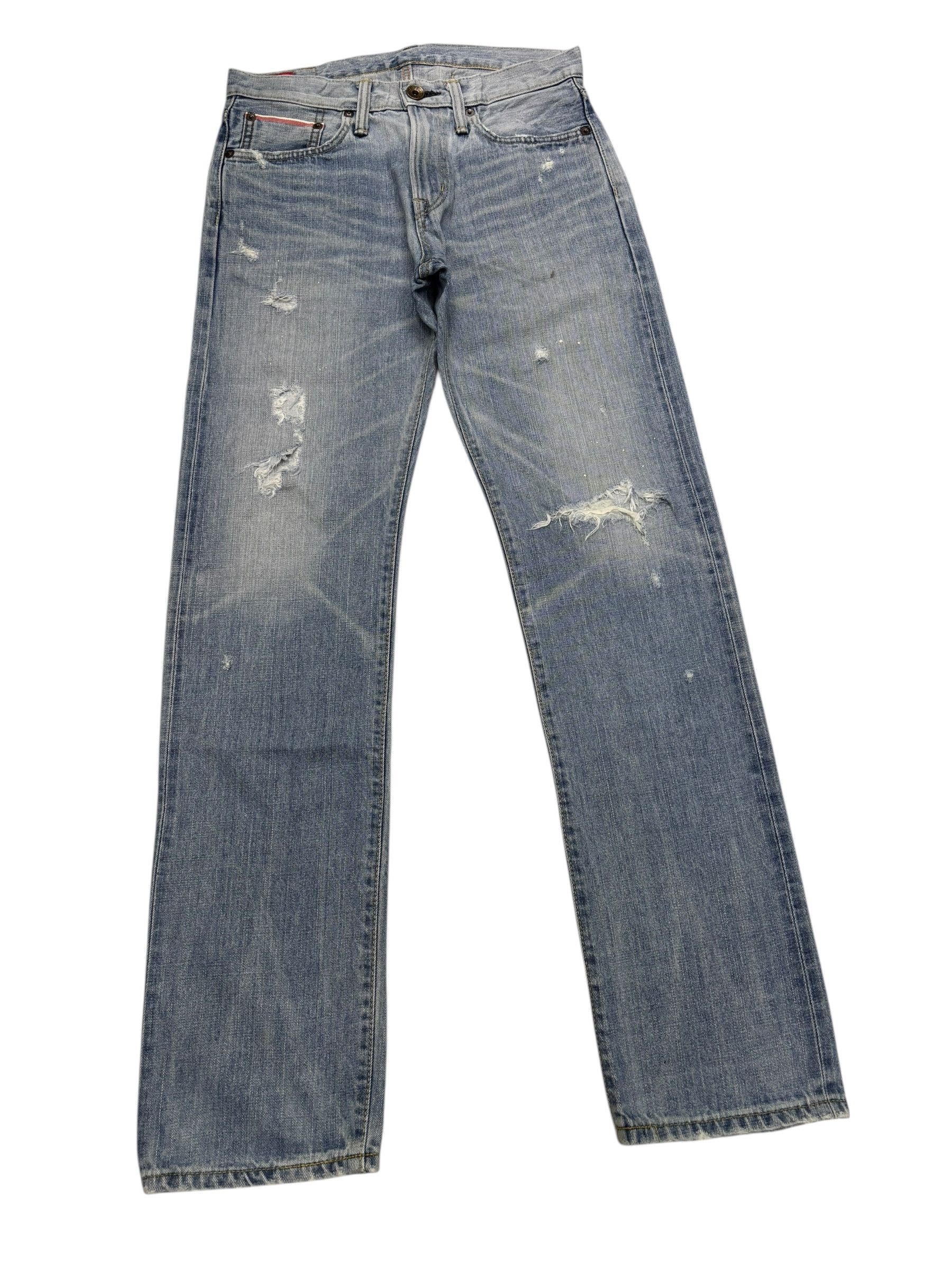 Acne Studios 🔥EDWIN 505zx SELVEDGE DENIM BUCKLE BACK BLUE WASH JEANS Size US 30 / EU 46 - 2 Thumbnail