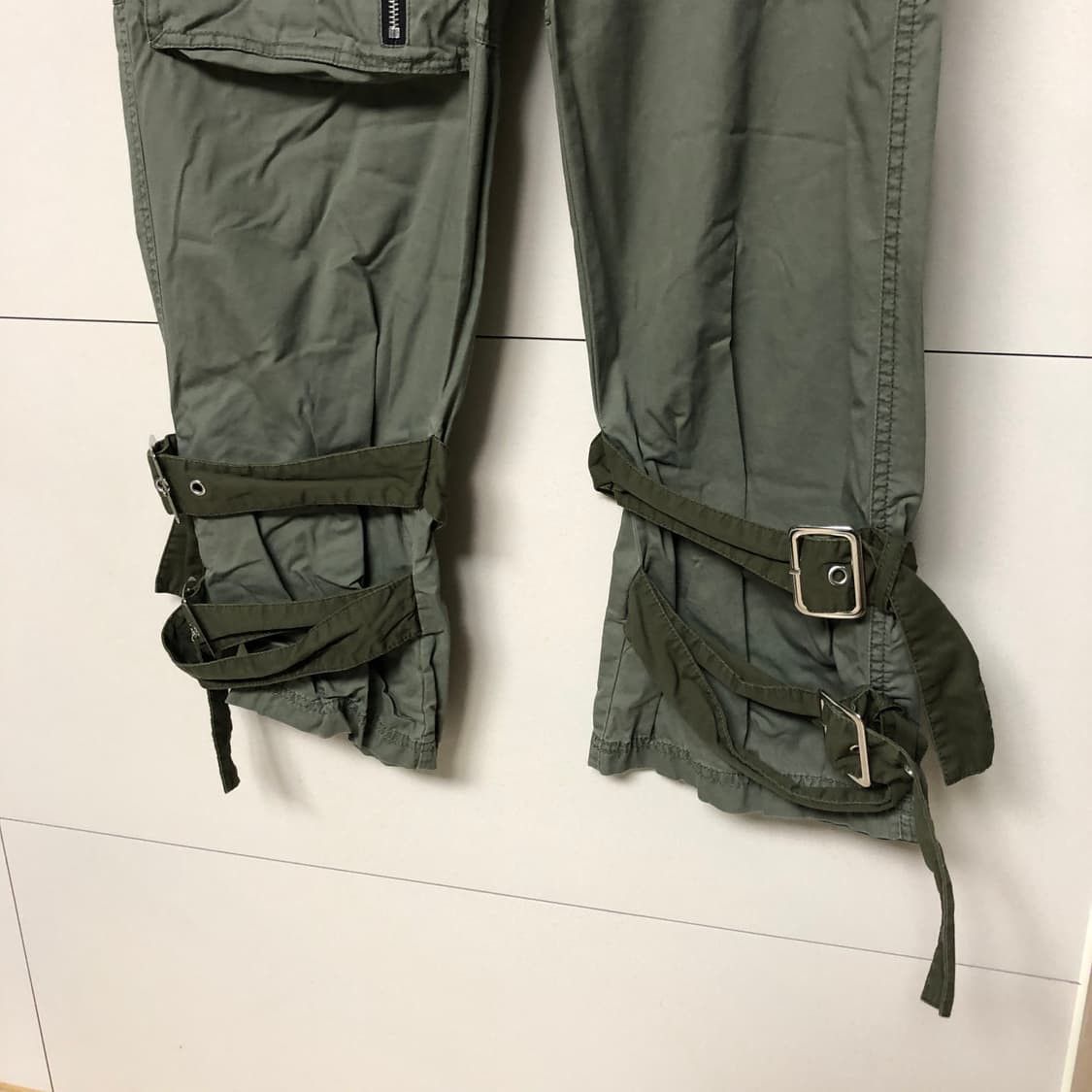 Asos asos cargo bondage pants khaki Size US 33 - 5 Thumbnail