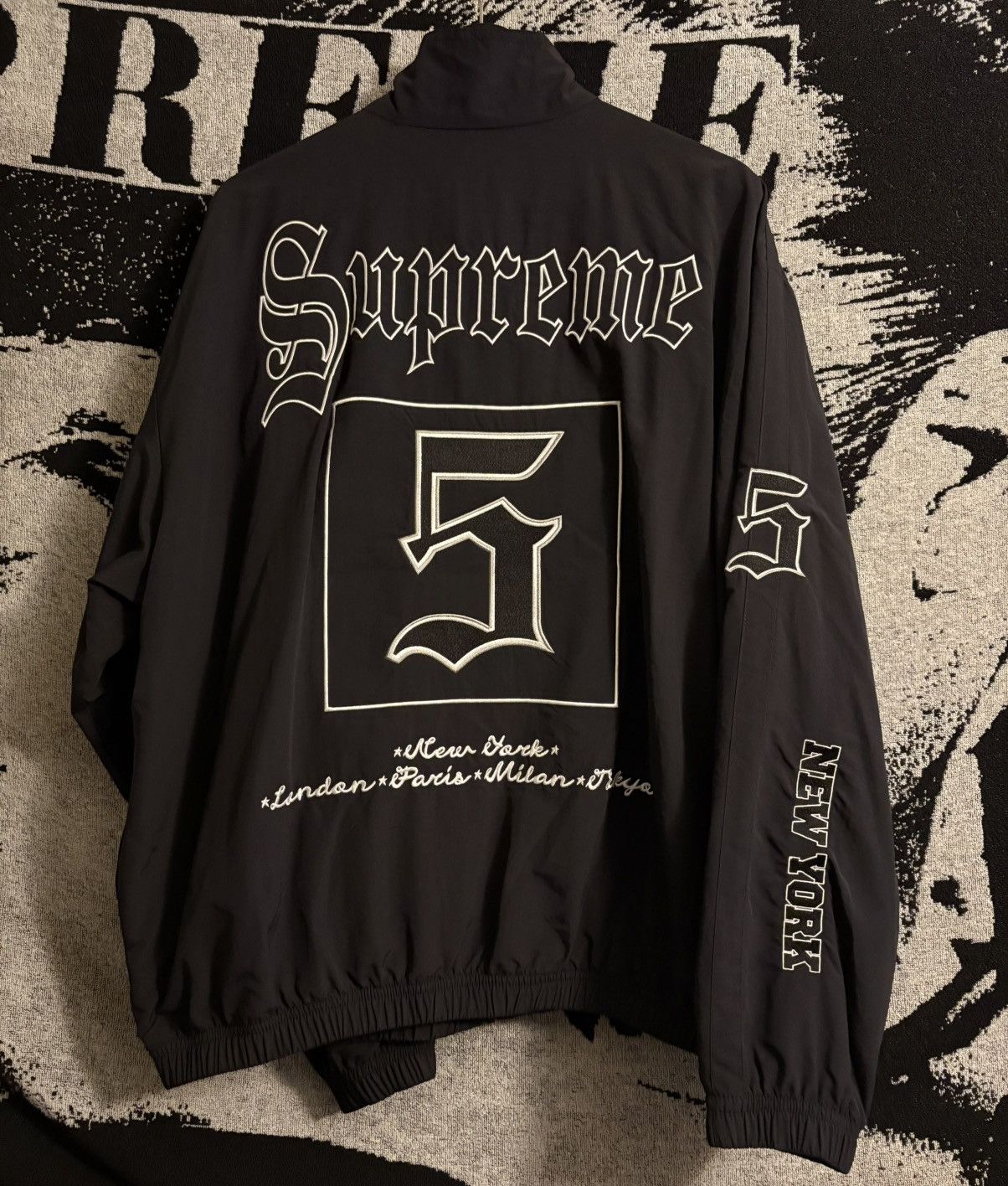 Supreme Supreme Old English Track Jacket | Grailed