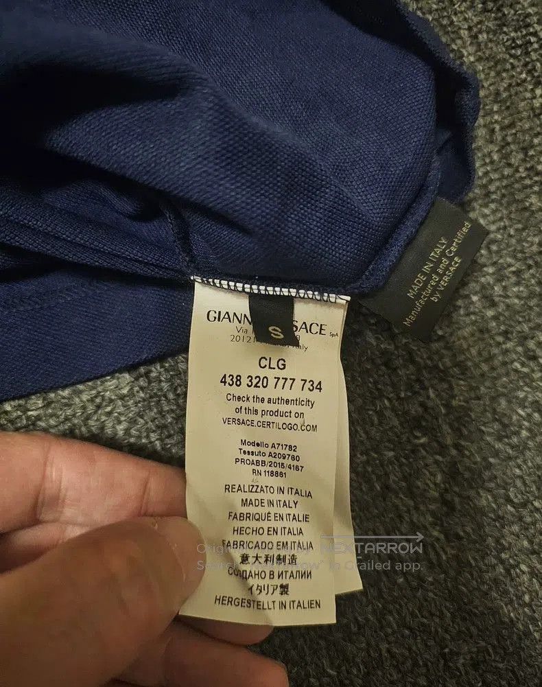 Versace Versace Blue Short Sleeve Polo Shirt. Size US S / EU 44-46 / 1 - 5 Thumbnail