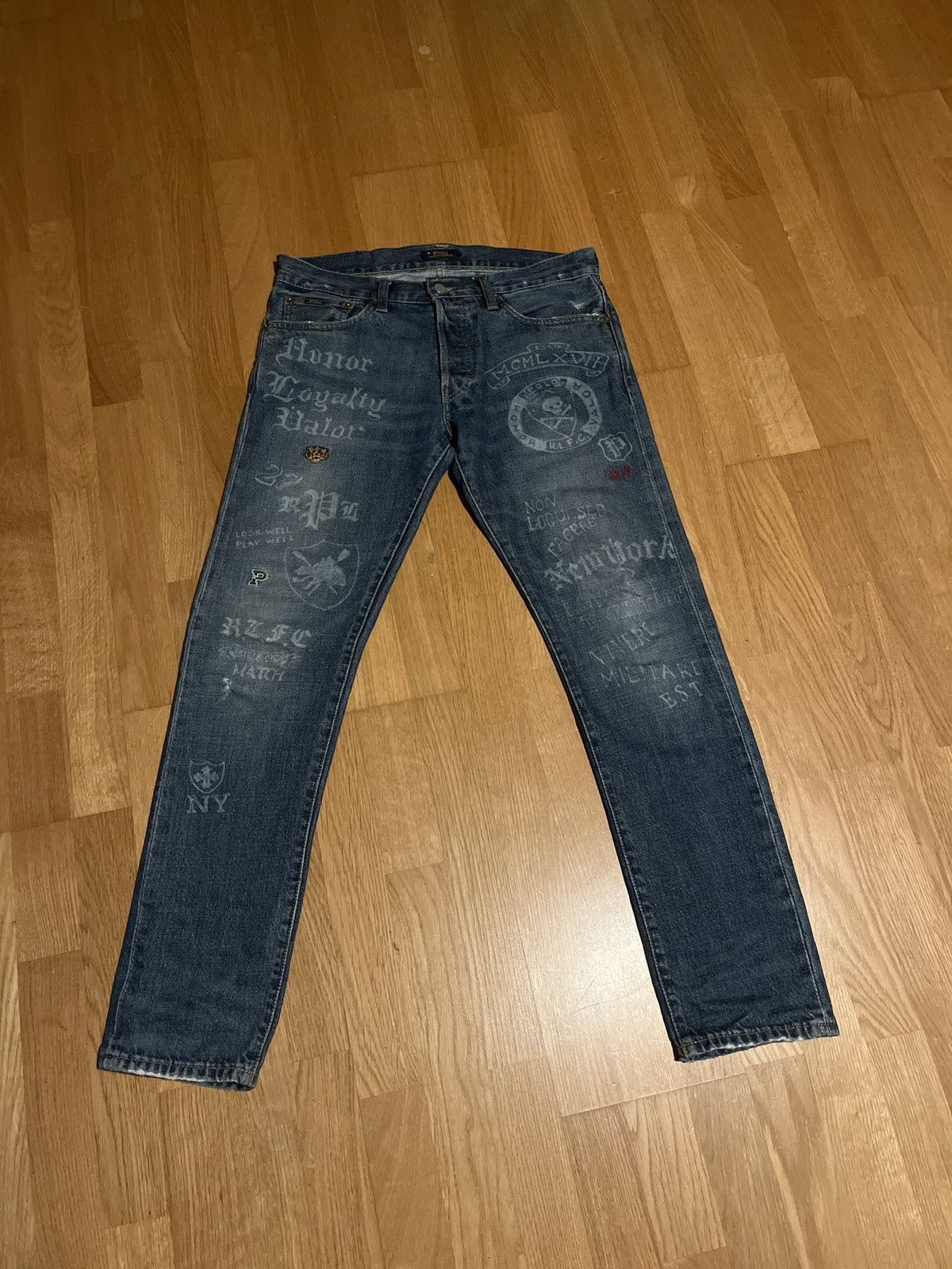 Polo Ralph Lauren Ralph lauren sullivan slim tiger print jeans Size US 30 / EU 46 - 1 Thumbnail