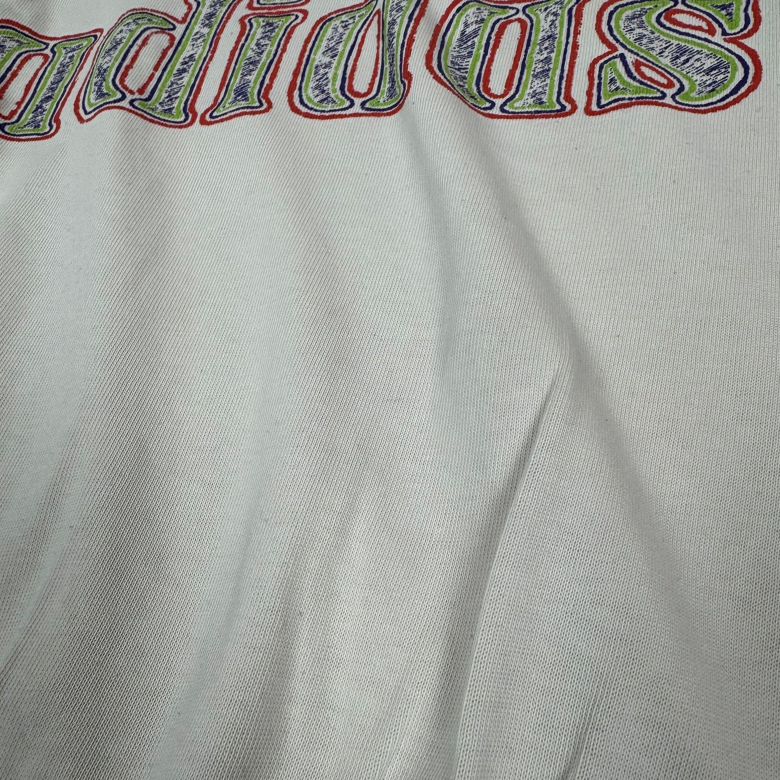 Adidas × Vintage Adidas Beige Spell Out Essential Pullover Sweatshirt Size US M / EU 48-50 / 2 - 6 Thumbnail