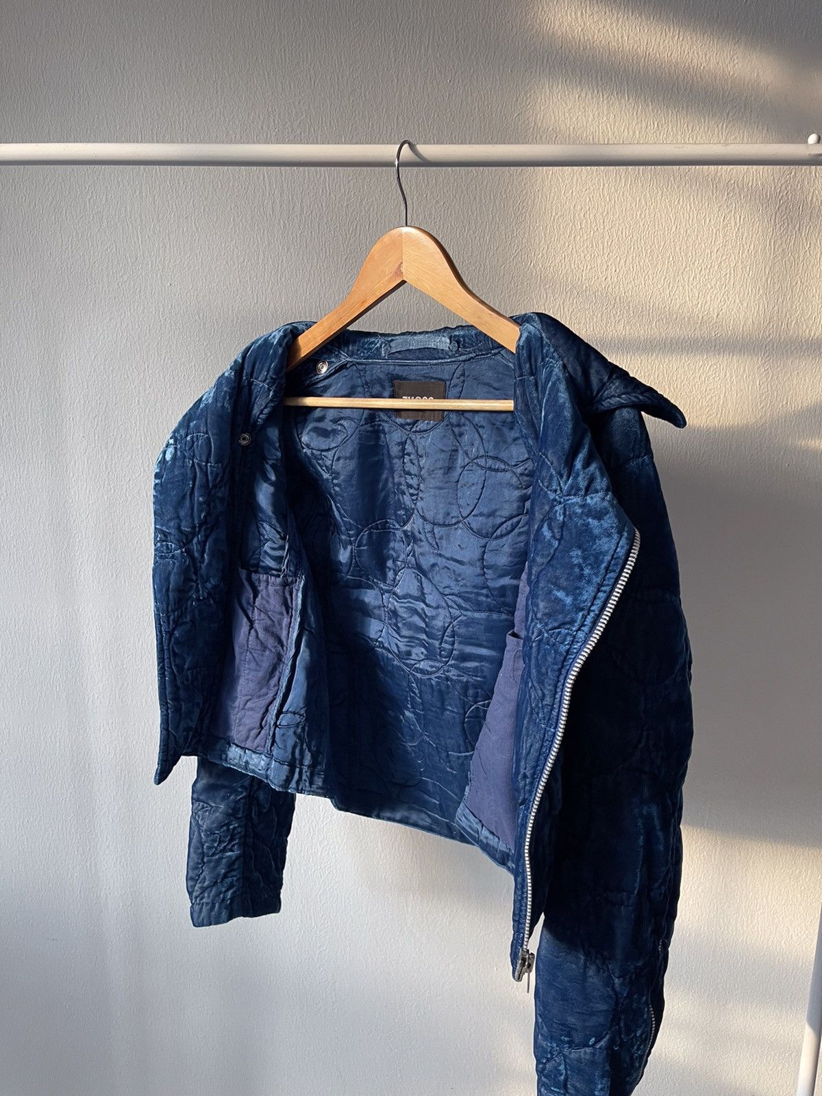 CABANE de ZUCCa × Issey Miyake F/W 2004-2005 Zucca Velvet Biker Jacket Size US S / EU 44-46 / 1 - 13 Thumbnail