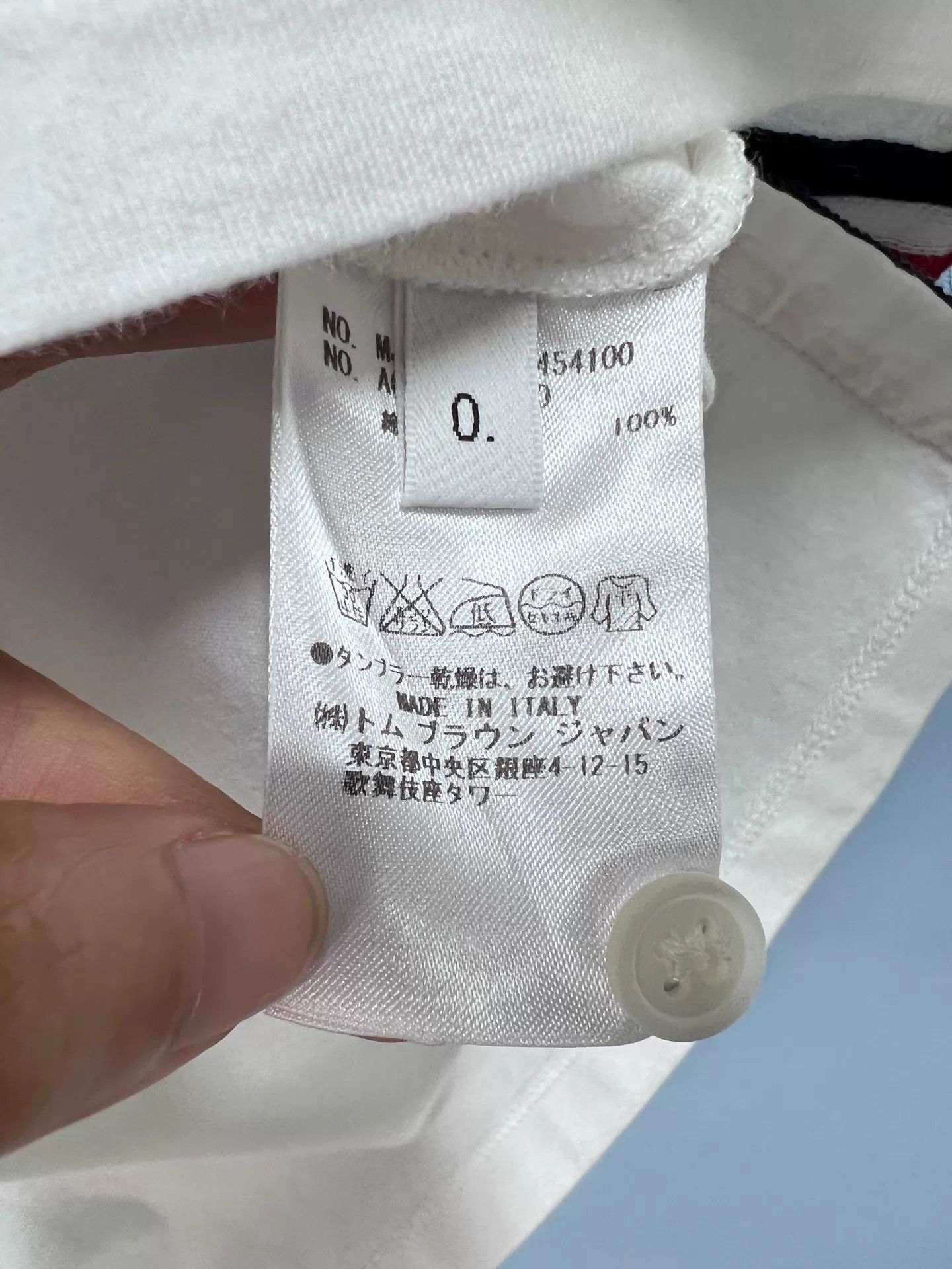 Thom Browne Thom Browne 99 New White Pocket Stripe SS Shirt Size 0 Size US XS / EU 42 / 0 - 4 Thumbnail