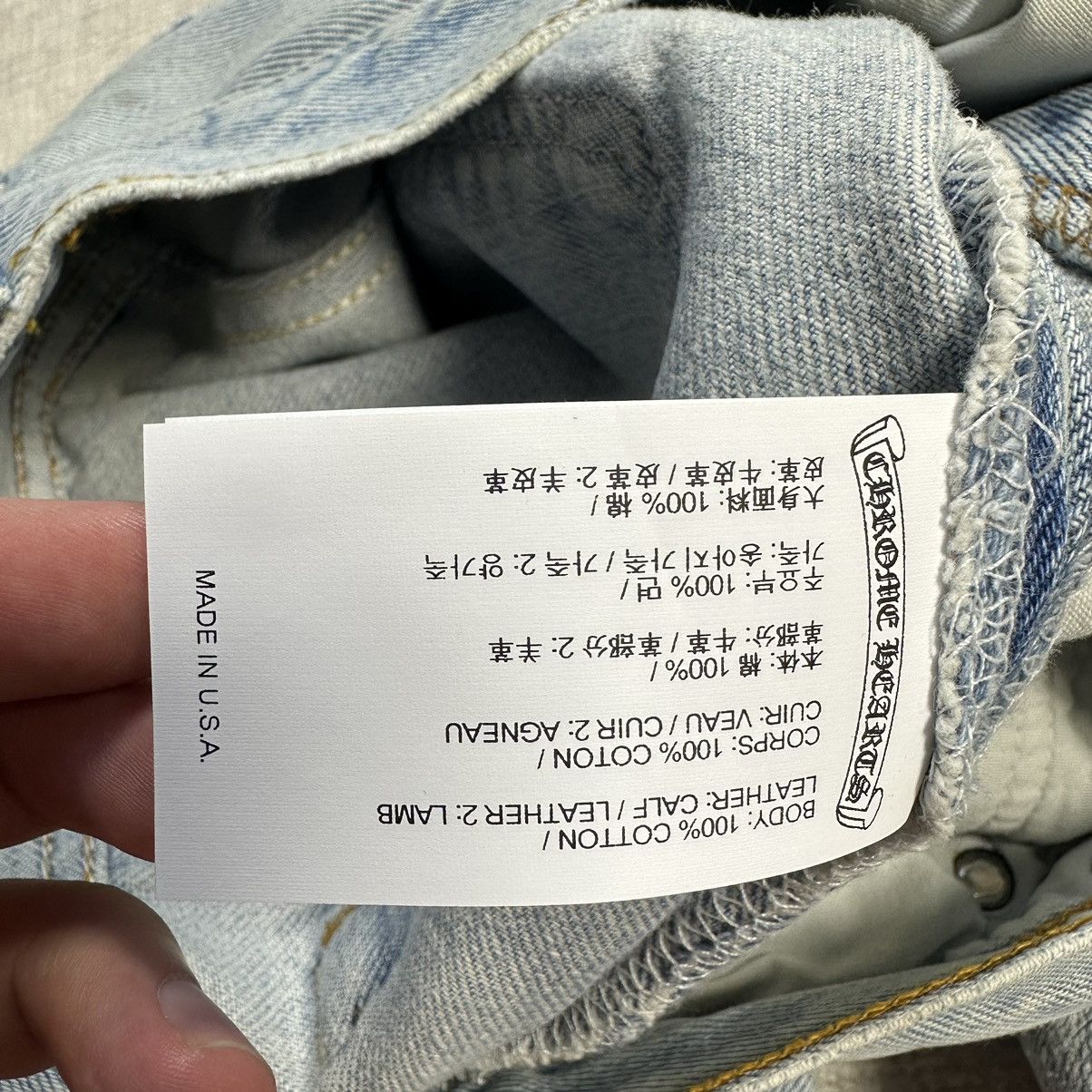 Chrome Hearts Chrome Hearts Light Wash Criss Patches Jeans size 30 Size US 30 / EU 46 - 15 Thumbnail