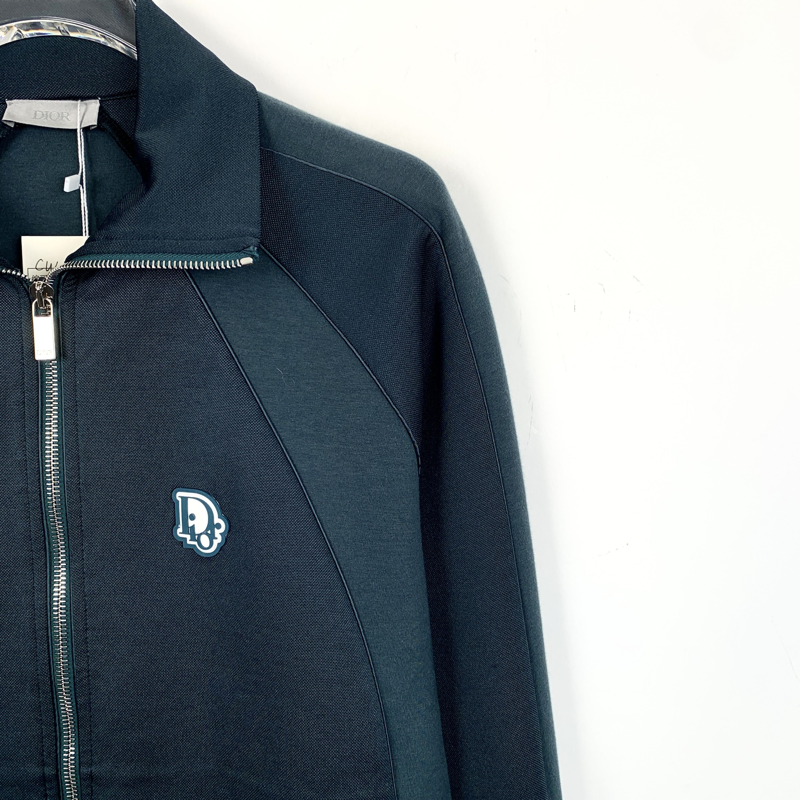 Dior Dior Dark Green Logo Badge Zip-Up Jacket (Size XXS) Size XXS / US 00 / IT 34 - 7 Thumbnail