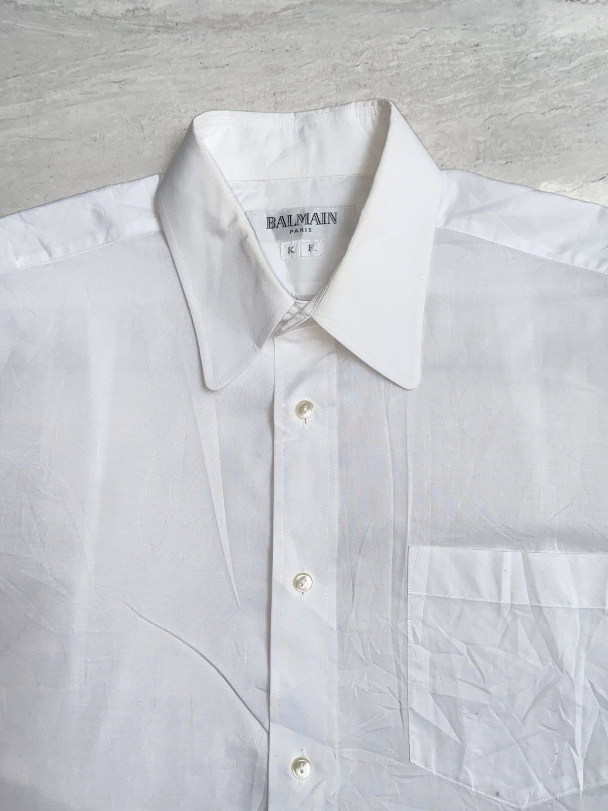 Balmain BALMAIN PARIS White Shirt Size US M / EU 48-50 / 2 - 4 Thumbnail