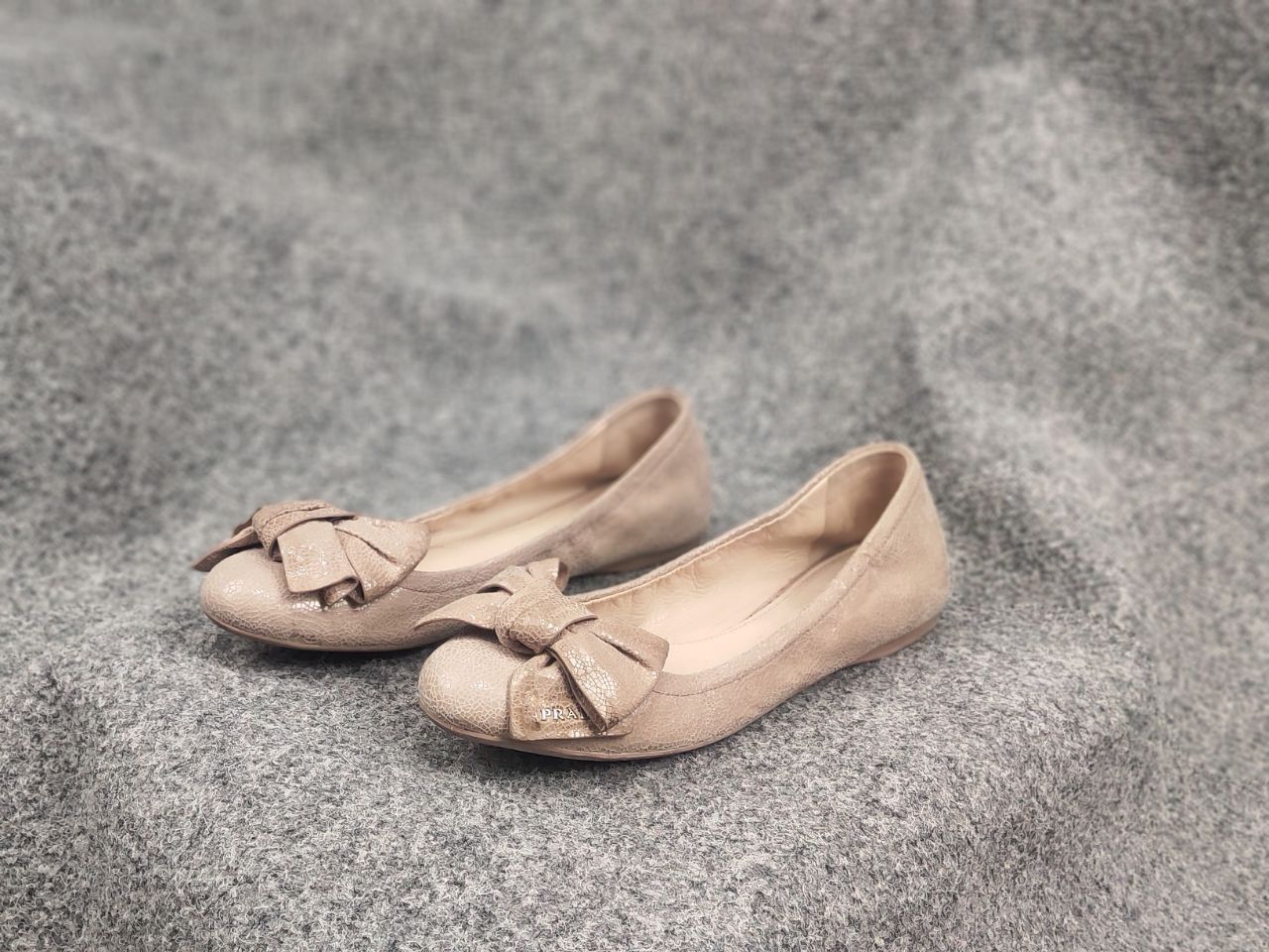 Prada Prada Vintage Logo Slip On bow Ballerina Ballet Flats Shoes Size US 9 / IT 39 - 7 Thumbnail