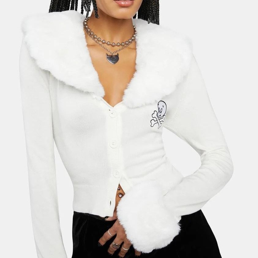 Dolls Kill Dolls Kill x Hot Stuff Casper Friendlier Than Most Cardigan Size S / US 4 / IT 40 - 10 Thumbnail