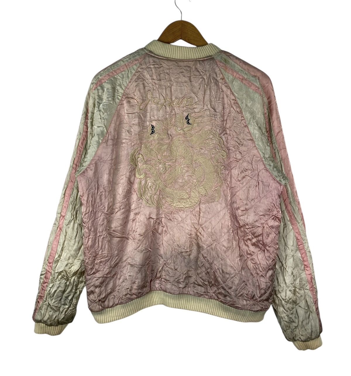 Japanese Brand Grail🔥Vintage Sukajan Rayon Reversible Bomber Jacket Size US L / EU 52-54 / 3 - 11 Thumbnail