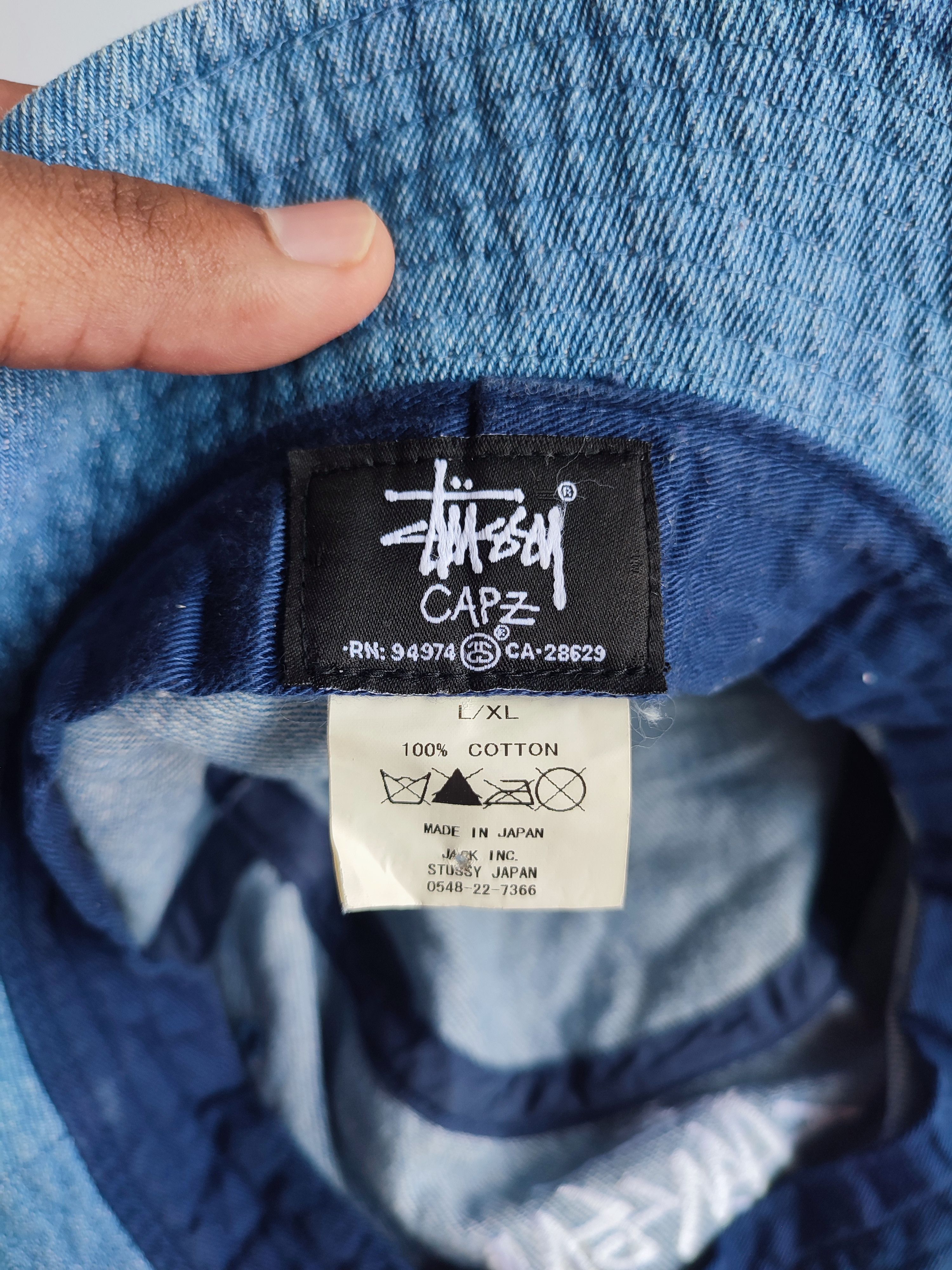 Stussy STUSSY X STREETWEAR DENIM BUCKET HAT Size ONE SIZE - 7 Thumbnail