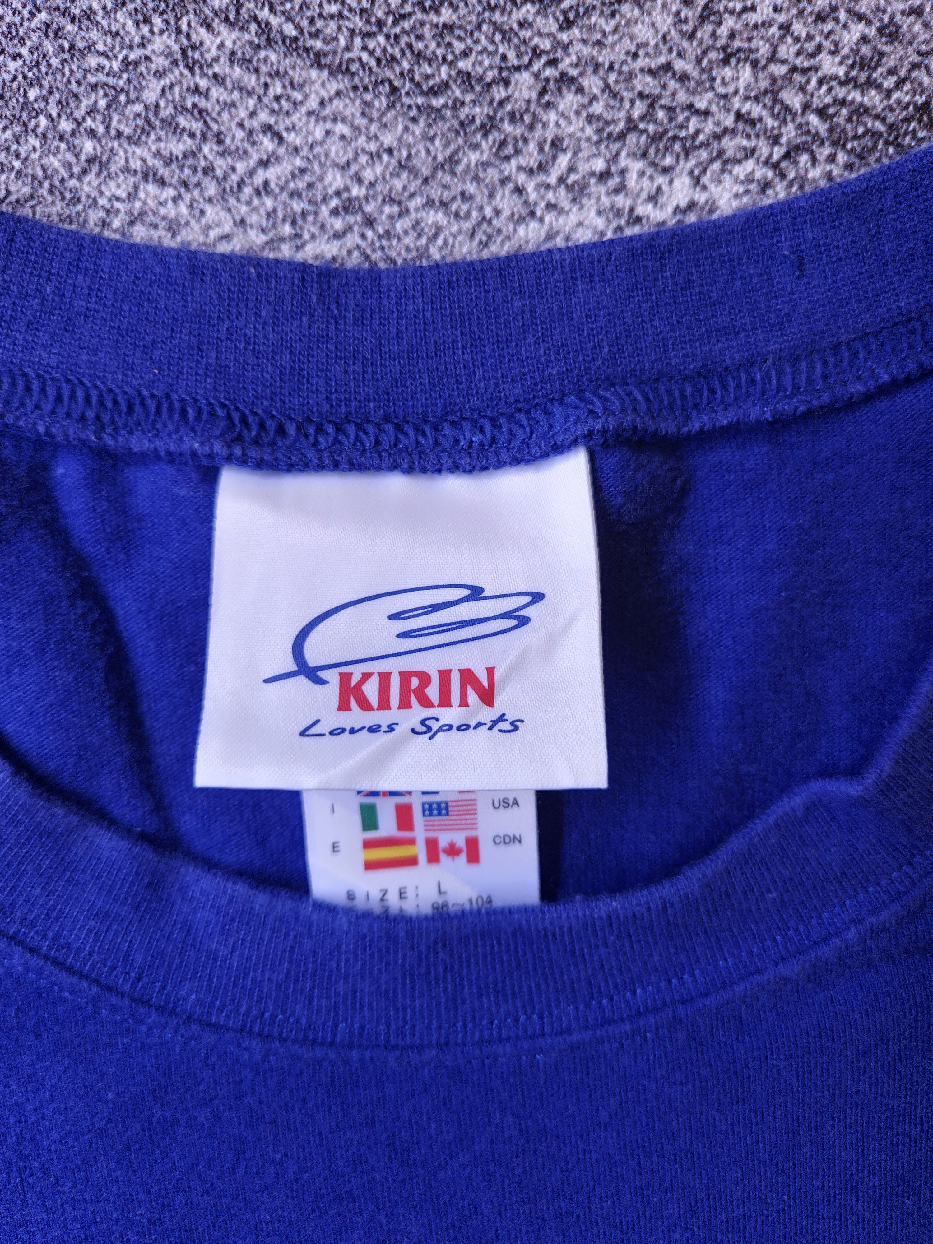 Adidas × Japanese Brand Vintage Adidas x Kirin T-Shirt 2000s "Philippe Trousier" Size US L / EU 52-54 / 3 - 6 Thumbnail